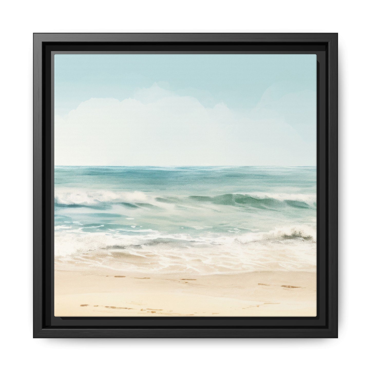 Ocean Breeze Framed Matte Canvas Art - Multiple Frame Color & Size Options