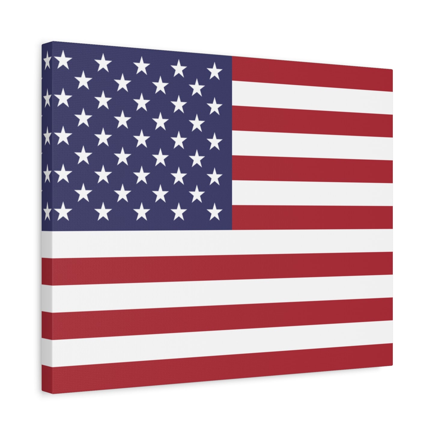 American Flag Canvas Wall Art, Multiple Sizing Options with 1.25" depth - Patriotic Home Decor, USA Flag Artwork, Independence Day Decoration, Gift for Veterans