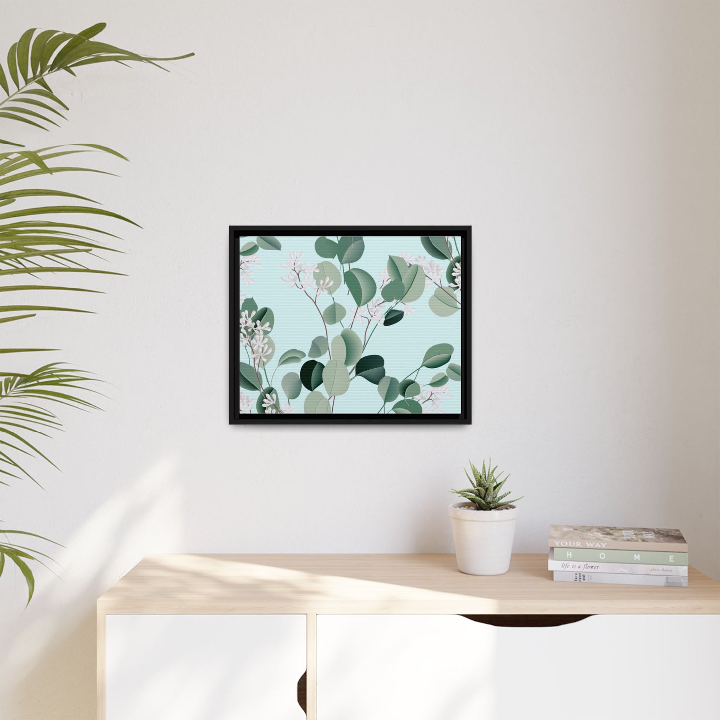 Spa Day Framed Matte Canvas Art - Multiple Frame Colors & Size Options