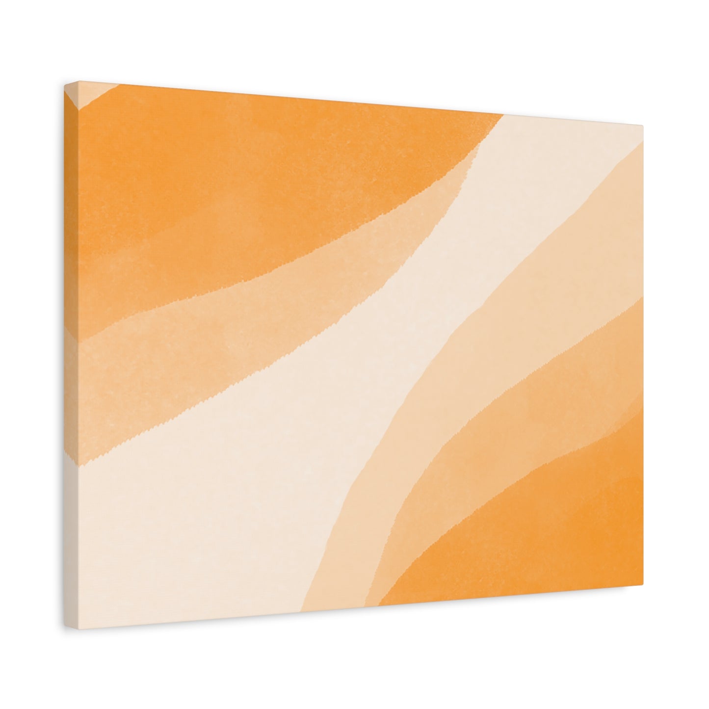 Orange Creamsicle Canvas Wall Art Print - Multiple Sizing Options - Modern Abstract Canvas Art Print for Home Decor, Orange Color Palette, Gift Idea for Art Lovers