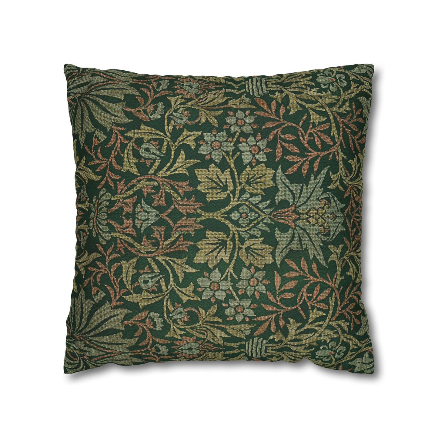 Flower Garden Printed Square Pillow Cover (no insert) - Multiple Sizes (14"x14", 16"x16", 18"x18", 20"x20"), Includes zipper closure
