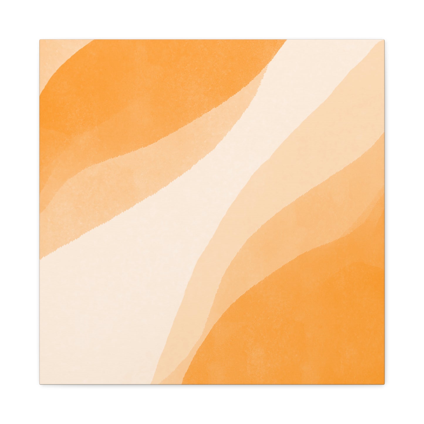 Orange Creamsicle Canvas Wall Art Print - Multiple Sizing Options - Modern Abstract Canvas Art Print for Home Decor, Orange Color Palette, Gift Idea for Art Lovers