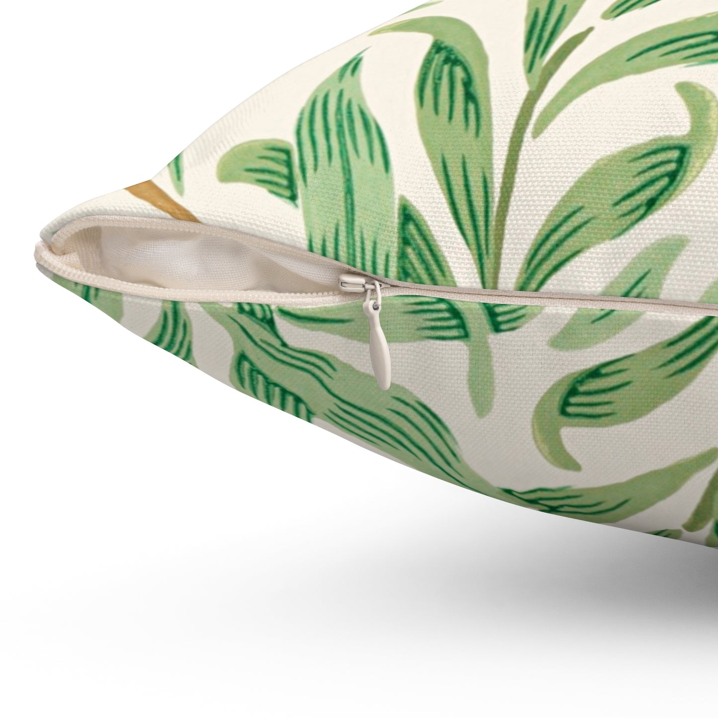 Willow Boughs Printed Square Pillow Cover with Insert - Multiple Sizes (14"x14", 16"x16", 18"x18", 20"x20"), Includes insert and zipper closure