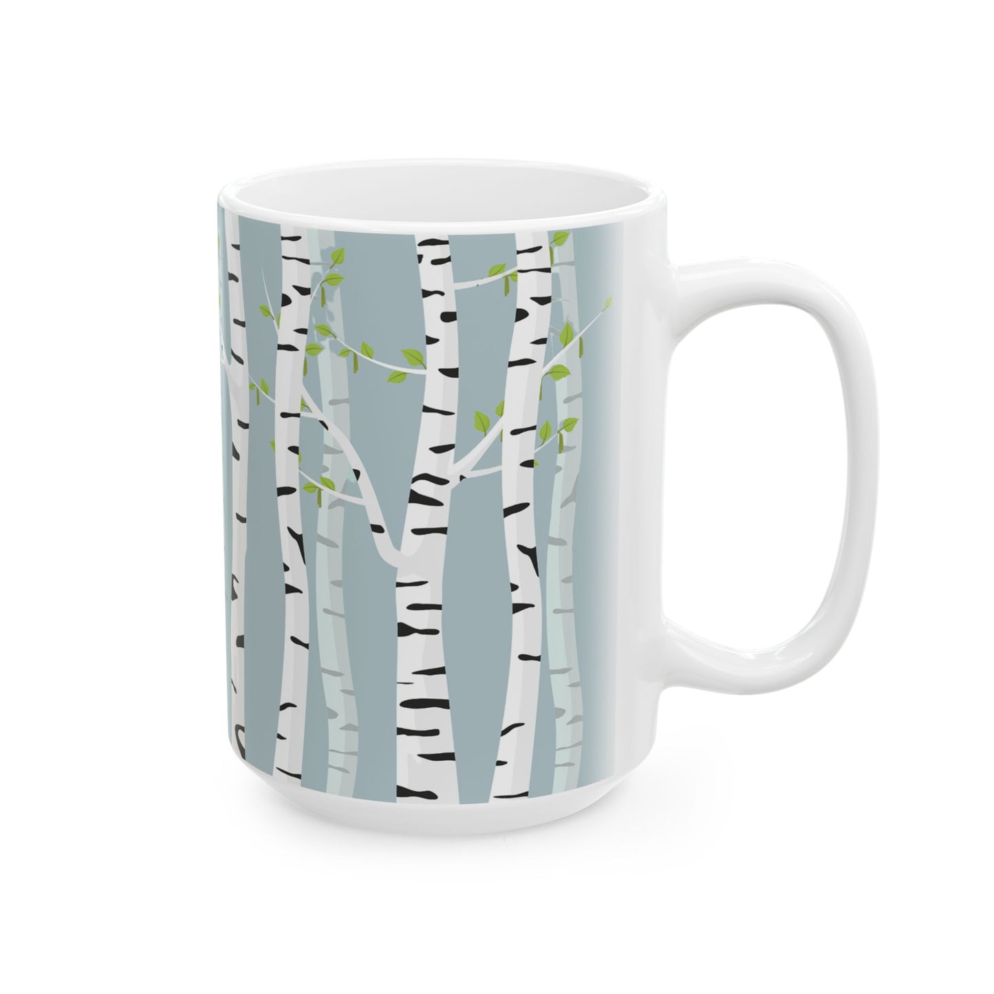 White Birch Ceramic Mug - 11 oz. & 15 oz. options