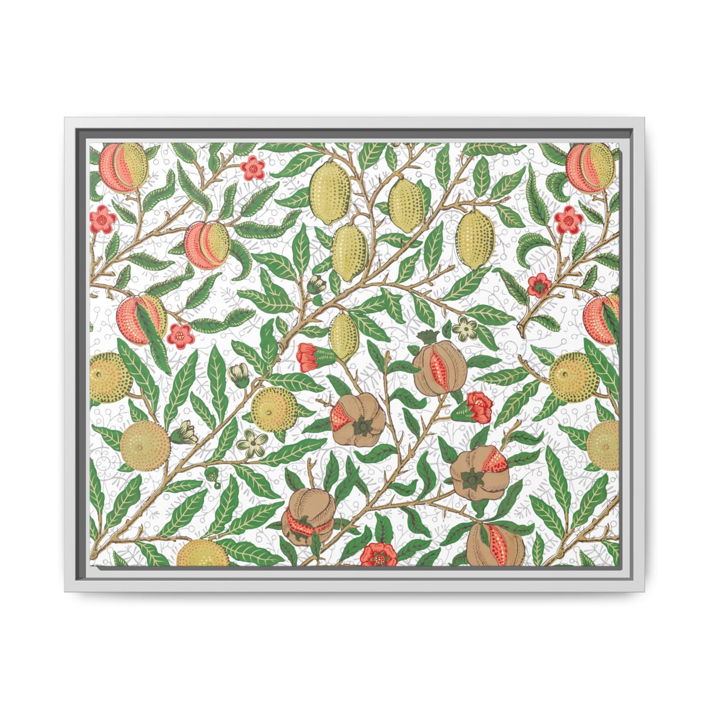 Lemon Verbena Framed Matte Canvas Art - Multiple Frame Colors & Size Options