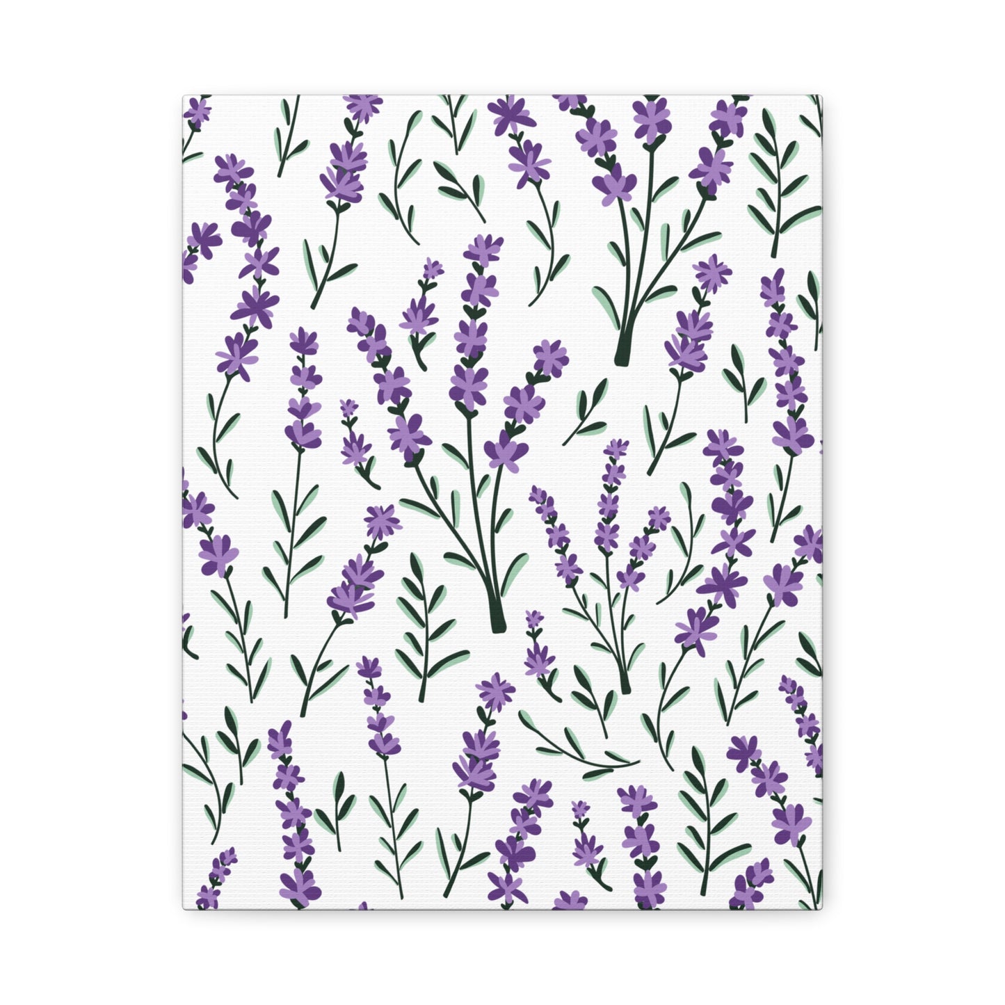Lavender White Canvas Art Print - Multiple Sizing Options - Lavender Floral Canvas Wall Art, Lavender Home Decor, Gift for Her, Nature-Inspired Art