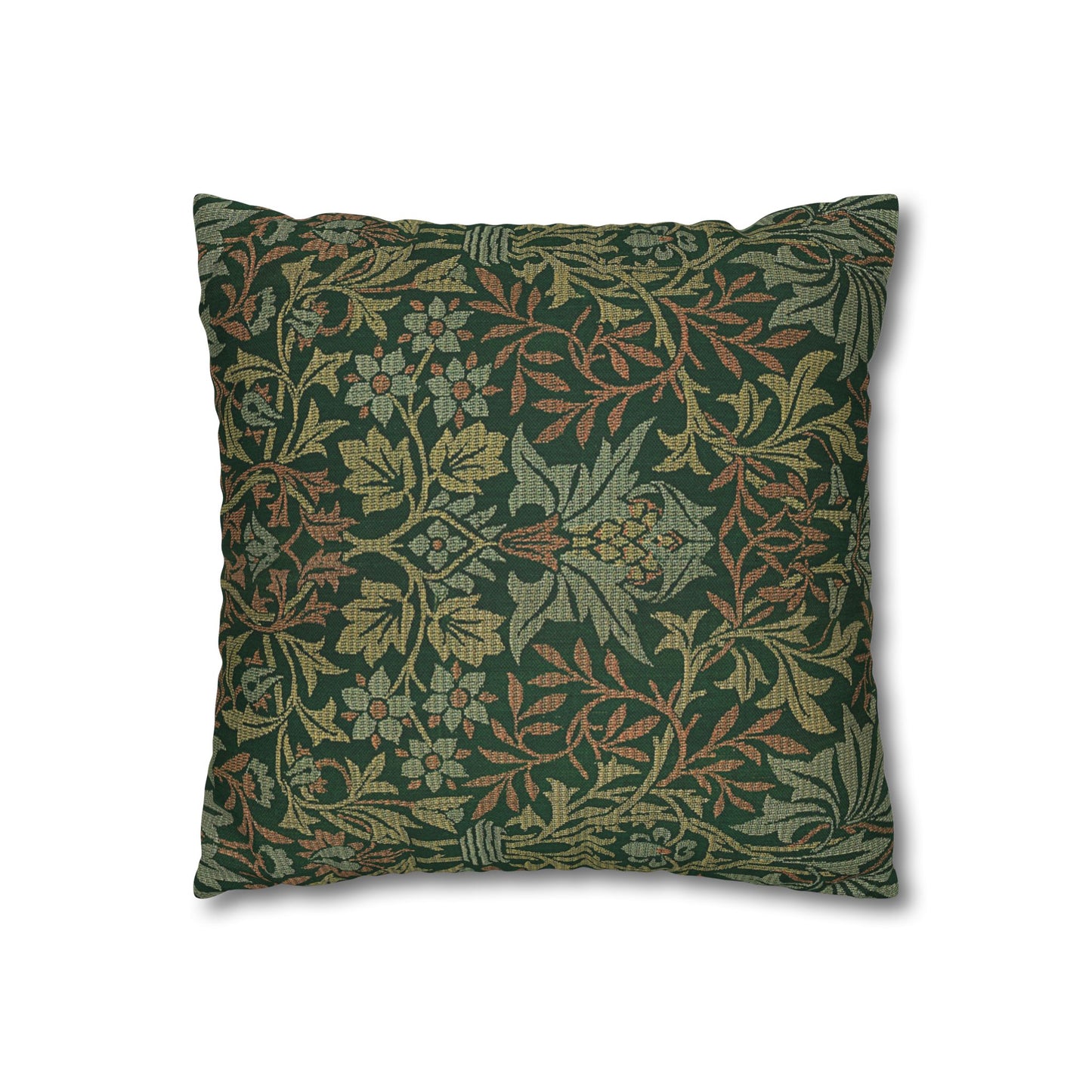 Flower Garden Printed Square Pillow Cover (no insert) - Multiple Sizes (14"x14", 16"x16", 18"x18", 20"x20"), Includes zipper closure