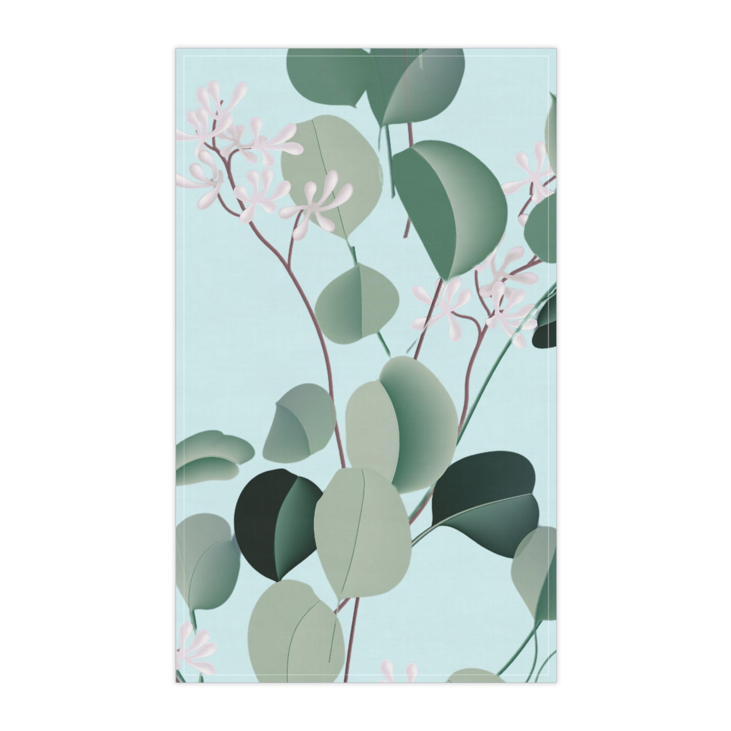 Spa Day Printed Tea Towels - 100% Cotton Twill, 18" x 30"