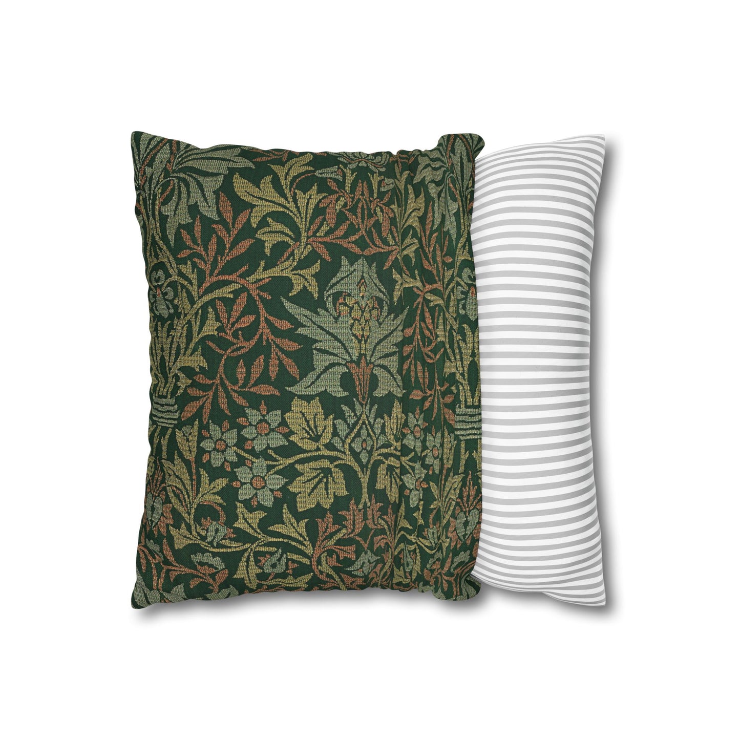 Flower Garden Printed Square Pillow Cover (no insert) - Multiple Sizes (14"x14", 16"x16", 18"x18", 20"x20"), Includes zipper closure