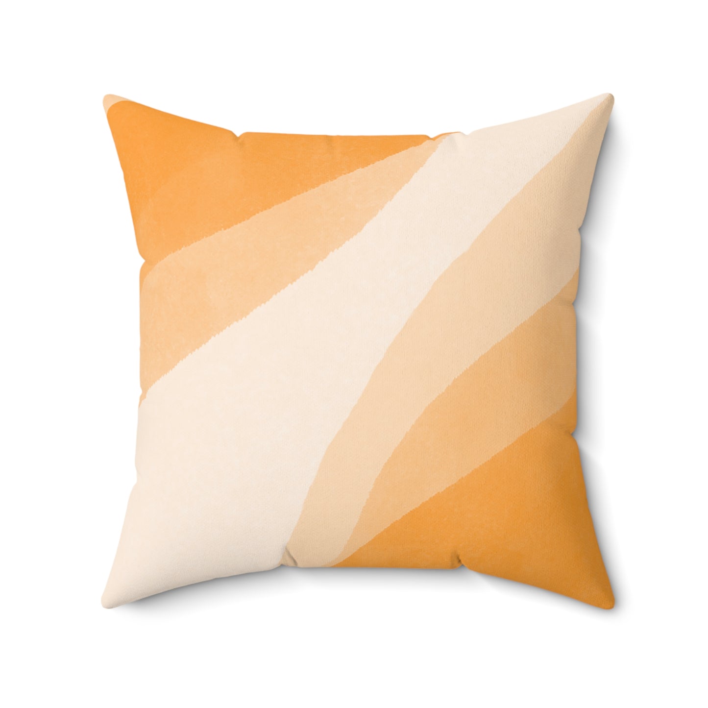Orange Creamsicle Printed Square Pillow Cover with Insert - Multiple Sizes (14"x14", 16"x16", 18"x18", 20"x20"), Includes insert and zipper closure
