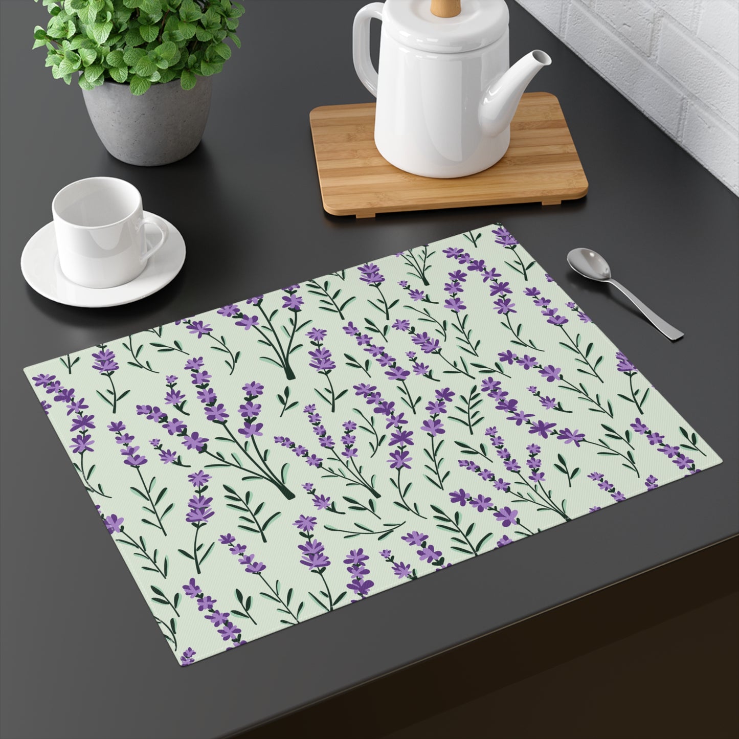 Lavender Sage Placemat - 18" × 14" Cotton Twill - 1 count