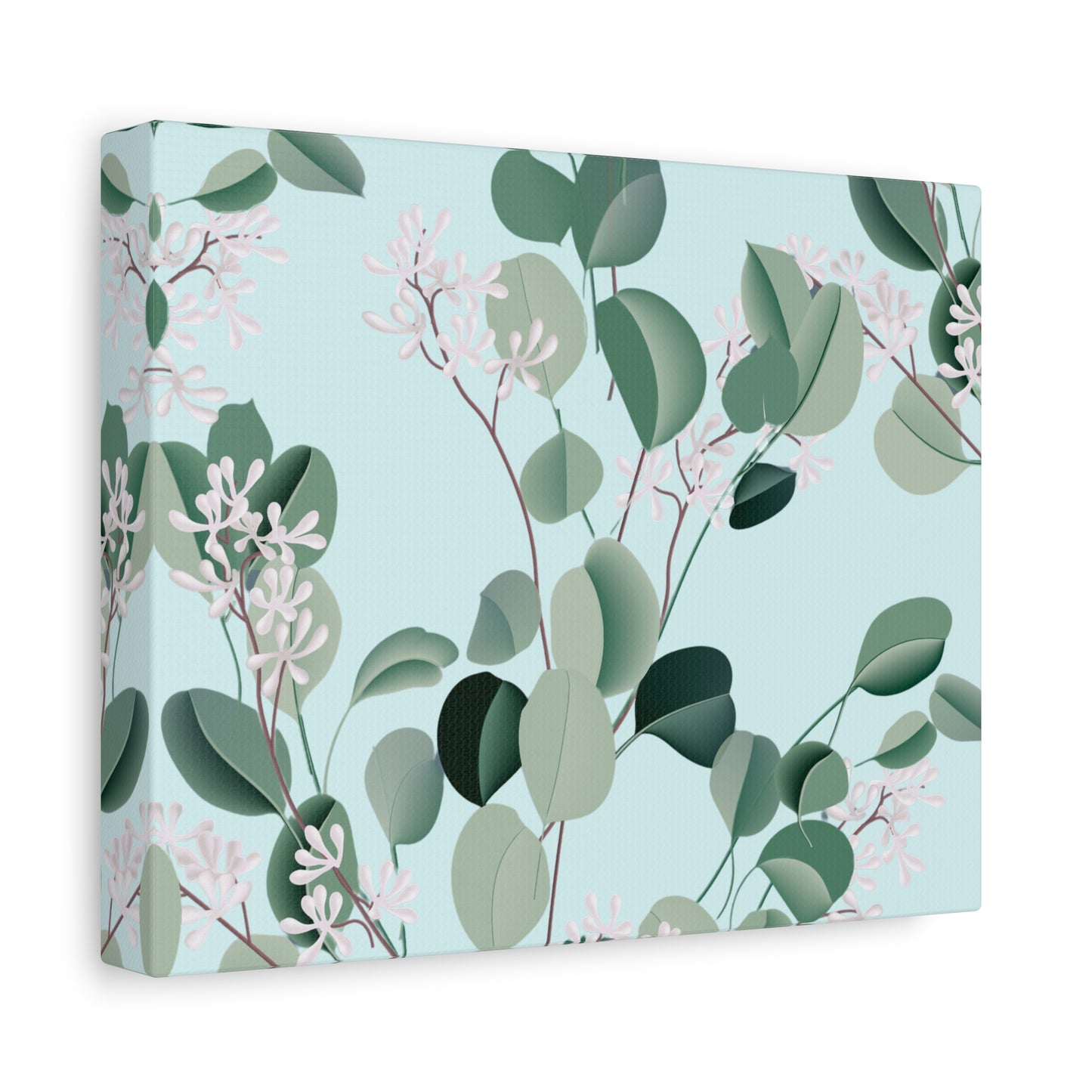 Spa Day Canvas Art Print - Multiple Sizing Options, Eucalyptus Botanical Canvas Wall Art, Nature-Inspired Artwork, Spring Decoration
