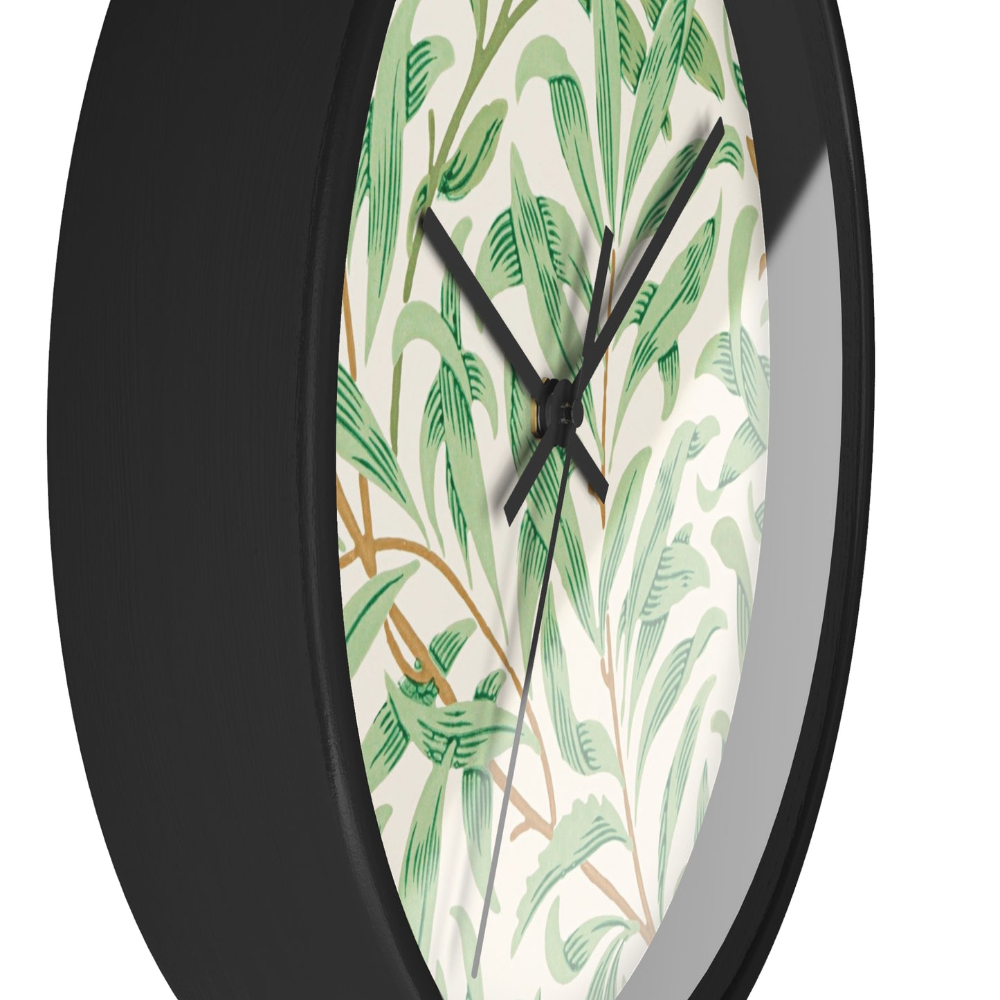 Willow Boughs Wall Clock - Select from Black, White or Natural Wood Frame