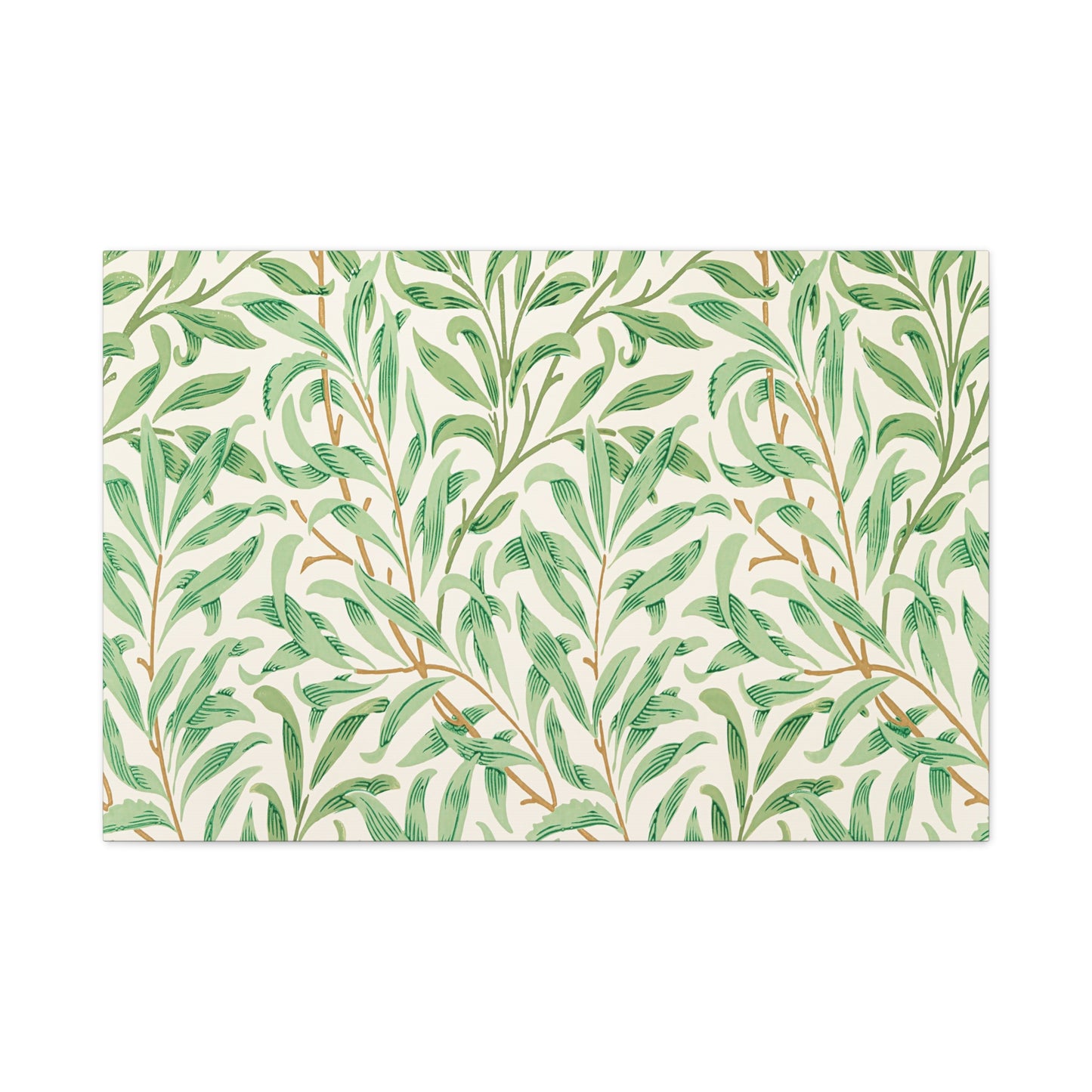Willow Boughs Canvas Art Print - Multiple Sizing Options - Botanical Wall Art, Leafy Decor, Nature-Inspired Canvas, Modern Home Decor, Gift for Nature Lovers, Housewarming Gift