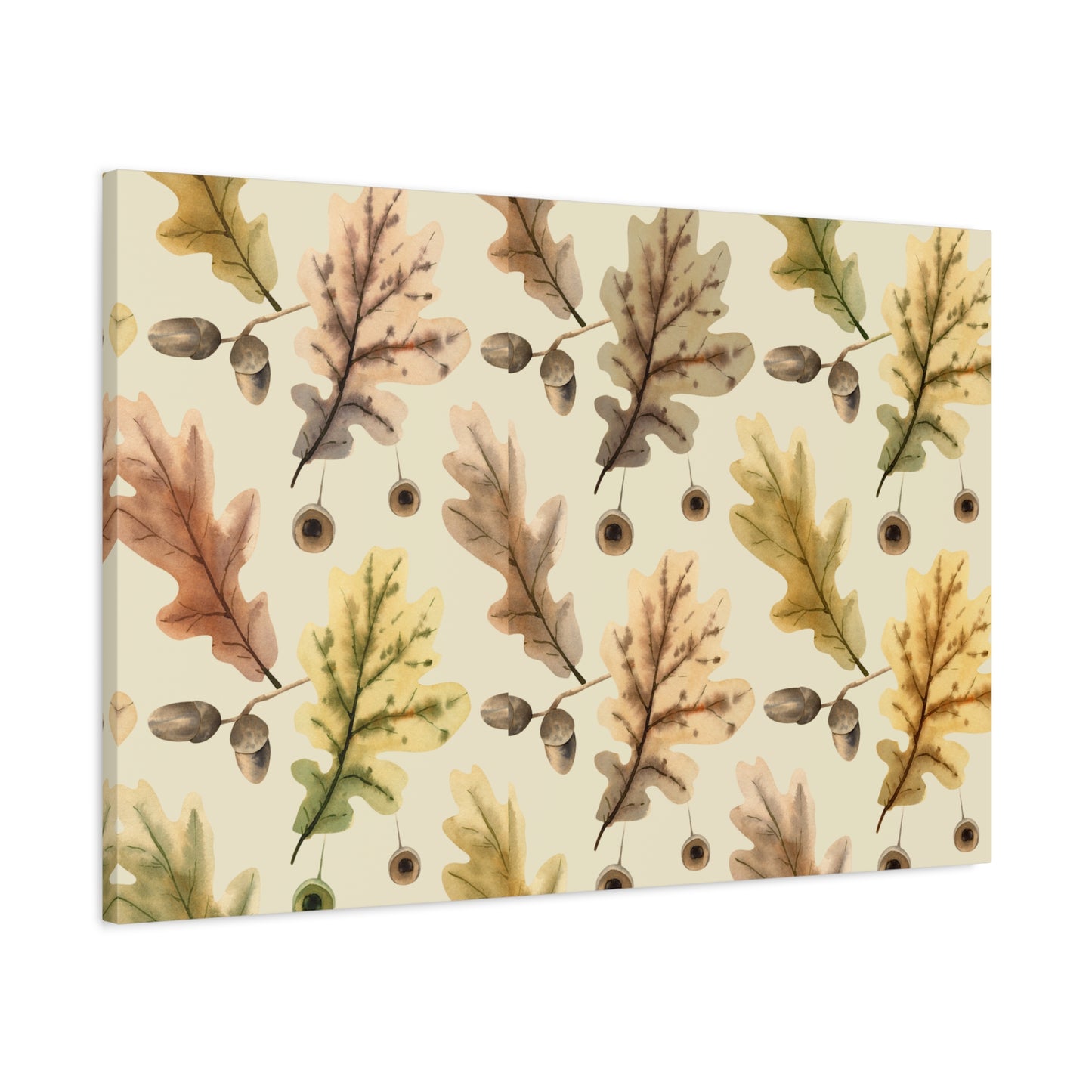 Oak Leaves Canvas Art Print - Multiple Sizing Options - Autumn Leaf Canvas Wall Art, Thanksgiving / Fall Wall Decor, Nature-Inspired Home Decor, Gift for Nature Lovers