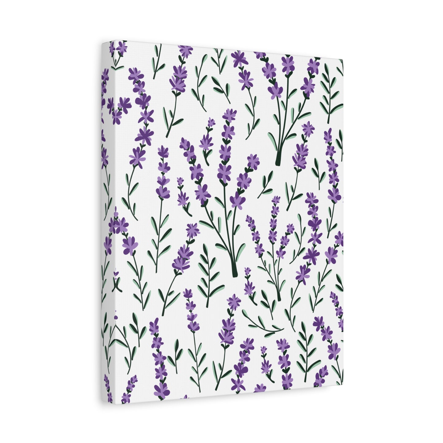 Lavender White Canvas Art Print - Multiple Sizing Options - Lavender Floral Canvas Wall Art, Lavender Home Decor, Gift for Her, Nature-Inspired Art