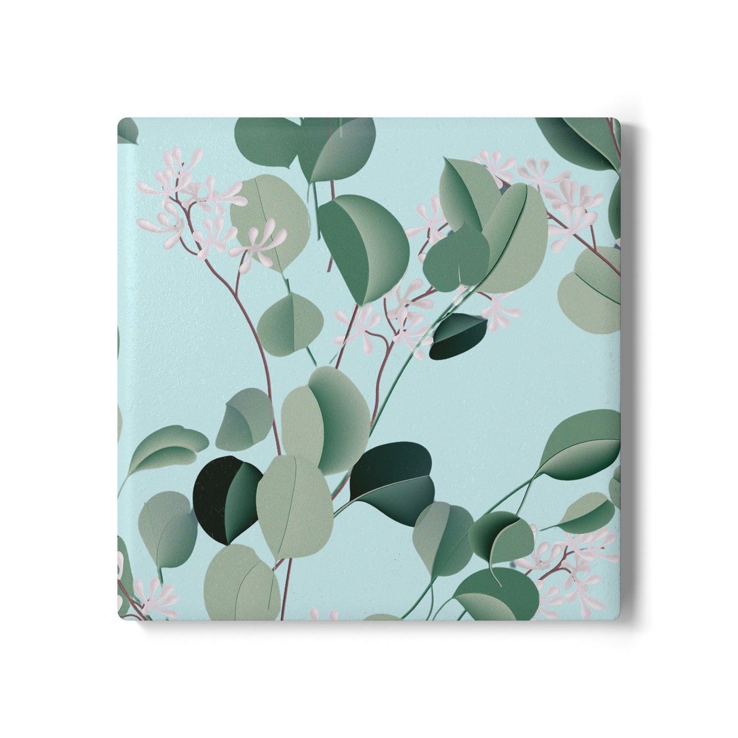 Spa Day - Ceramic Tile Coaster, Cork Backed - Round or Square Size Choices, Perfect for Home Decor & Gifts - Priced per coaster