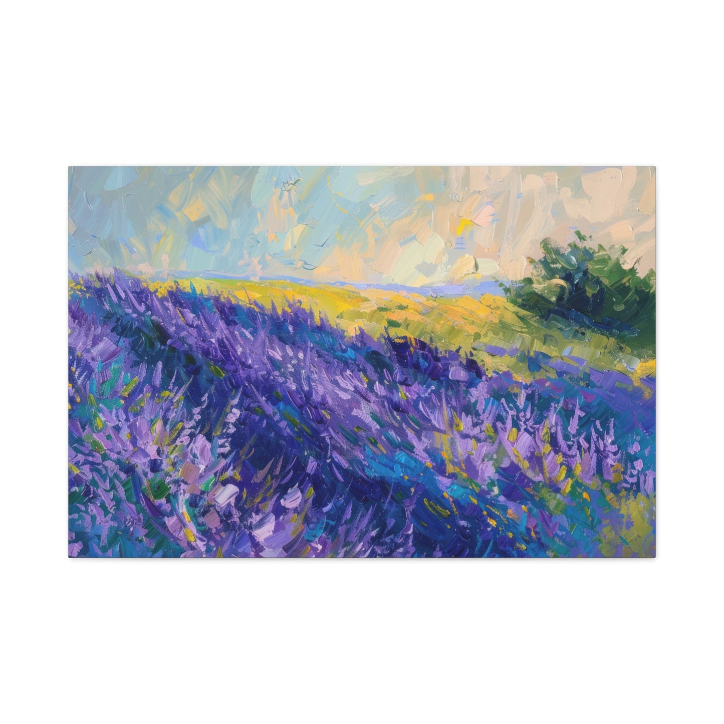Lavender Fields Canvas Art Print - Multiple Sizing Options - Lavender Fields Canvas Wall Art, Home Gift, Nature Decor, Art for Her
