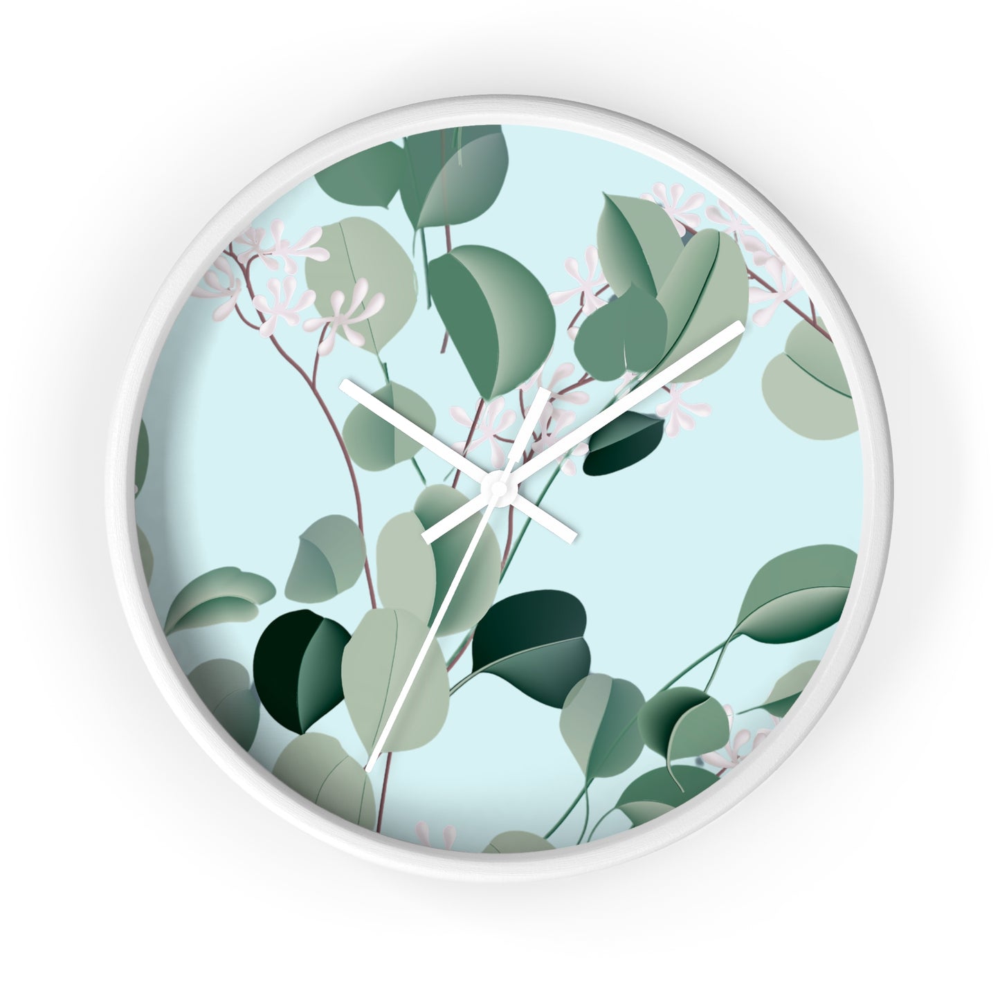 Spa Day Wall Clock - Select from Black, White or Natural Wood Color
