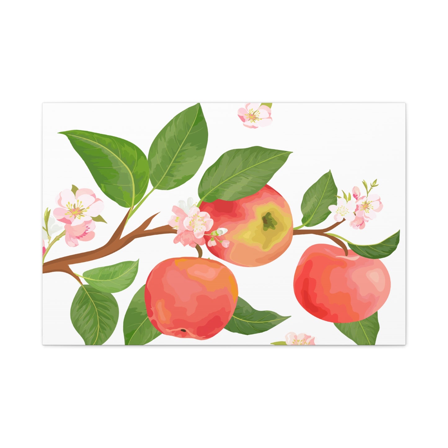 Apple Harvest Canvas Art Print - Multiple Sizing Options- Apple Blossom Canvas Art Print | Floral Wall Decor, Home Decoration, Gift for Nature Lovers, Spring Art