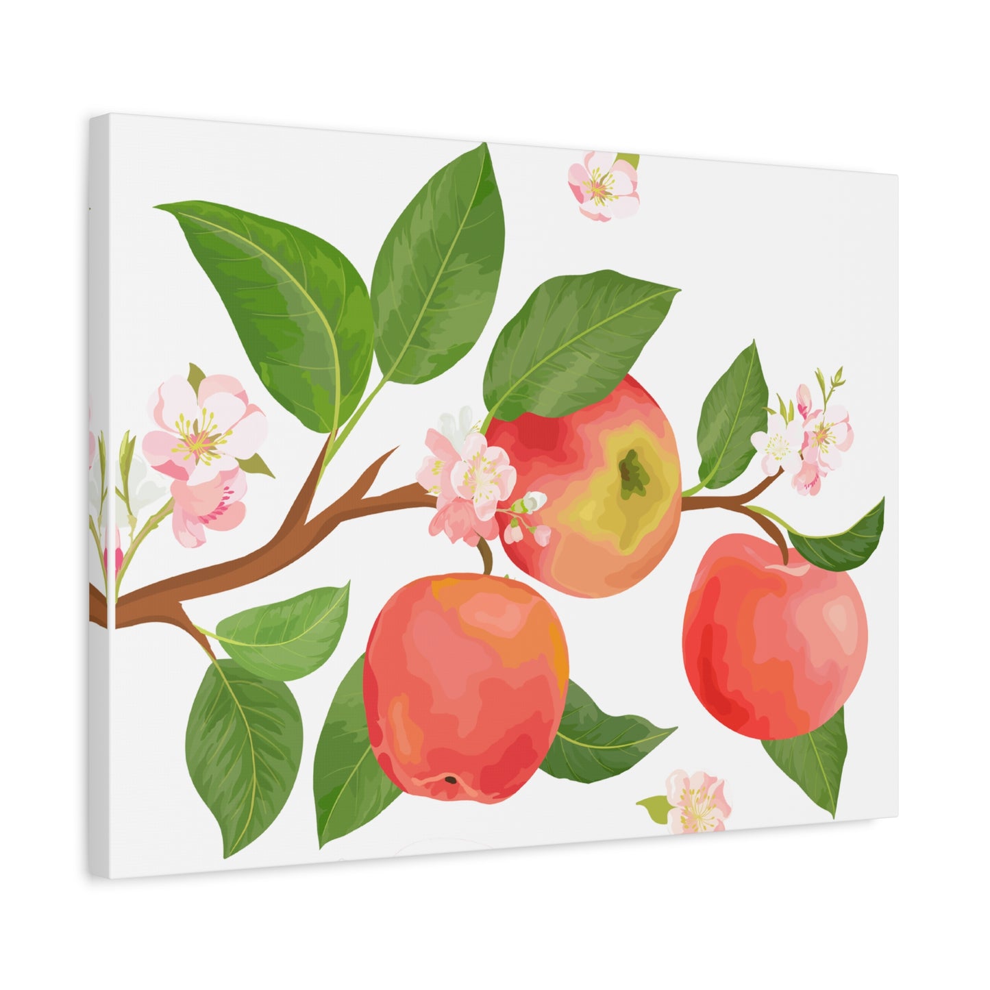 Apple Harvest Canvas Art Print - Multiple Sizing Options- Apple Blossom Canvas Art Print | Floral Wall Decor, Home Decoration, Gift for Nature Lovers, Spring Art