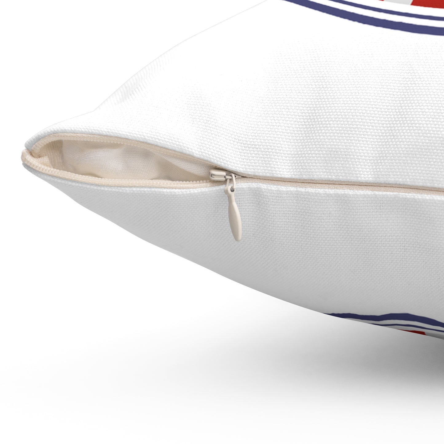 Made in USA Printed Square Pillow Cover with Insert - Multiple Sizes (14"x14", 16"x16", 18"x18", 20"x20"), Includes insert and zipper closure - Patriotic Square Pillow, Made in USA Home Decor, Independence Day Gift