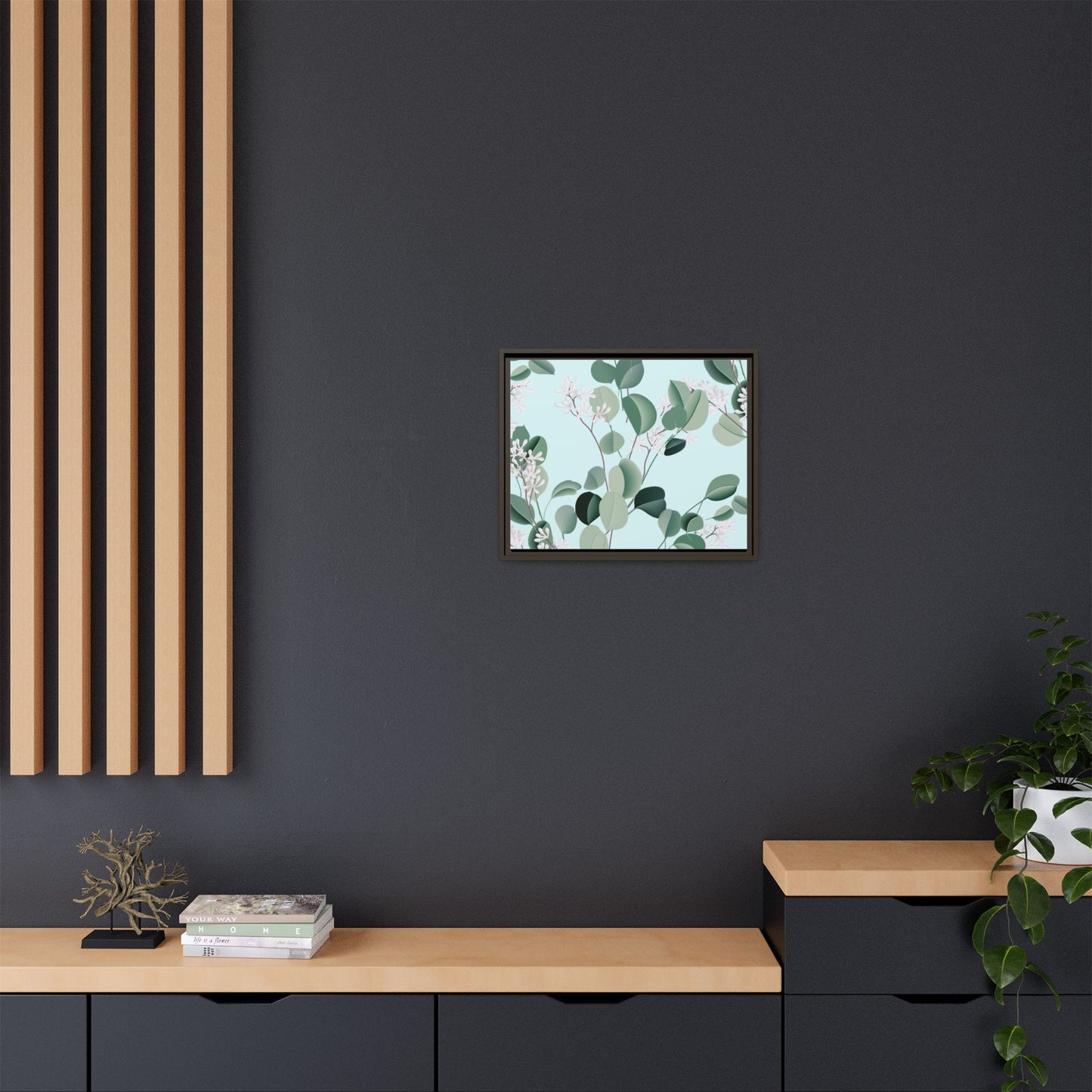Spa Day Framed Matte Canvas Art - Multiple Frame Colors & Size Options