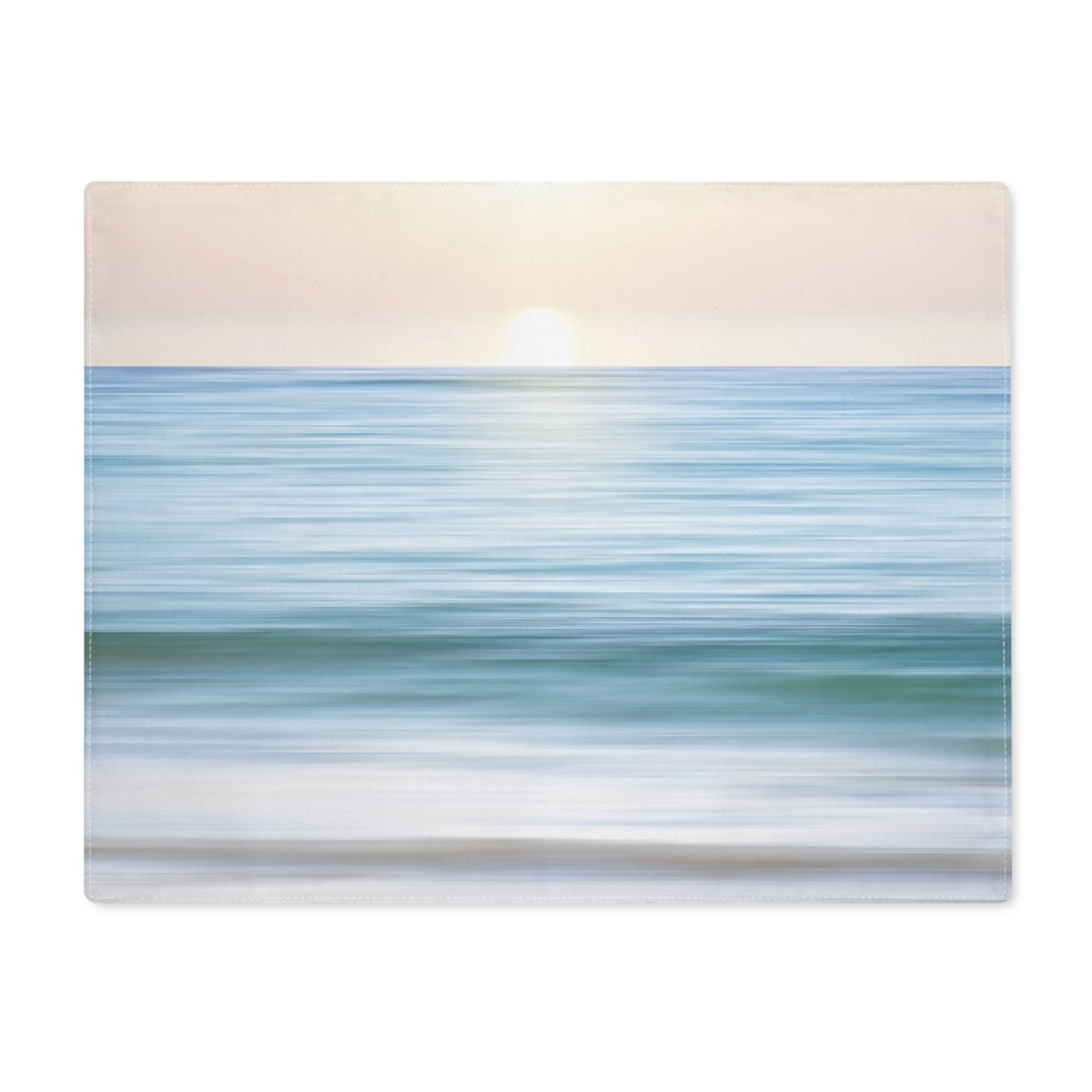 Coastal Cottage Sunset Placemat – 18" × 14" Cotton Twill - 1 count
