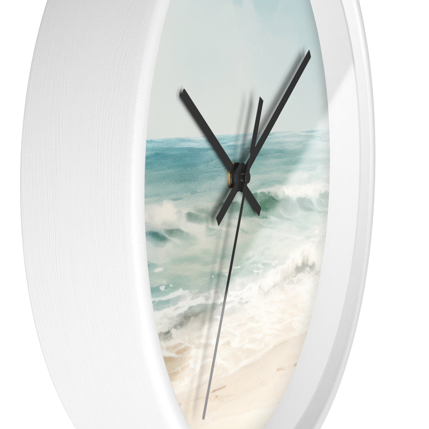 Ocean Breeze Wall Clock - Select from Black, White or Natural Wood Color