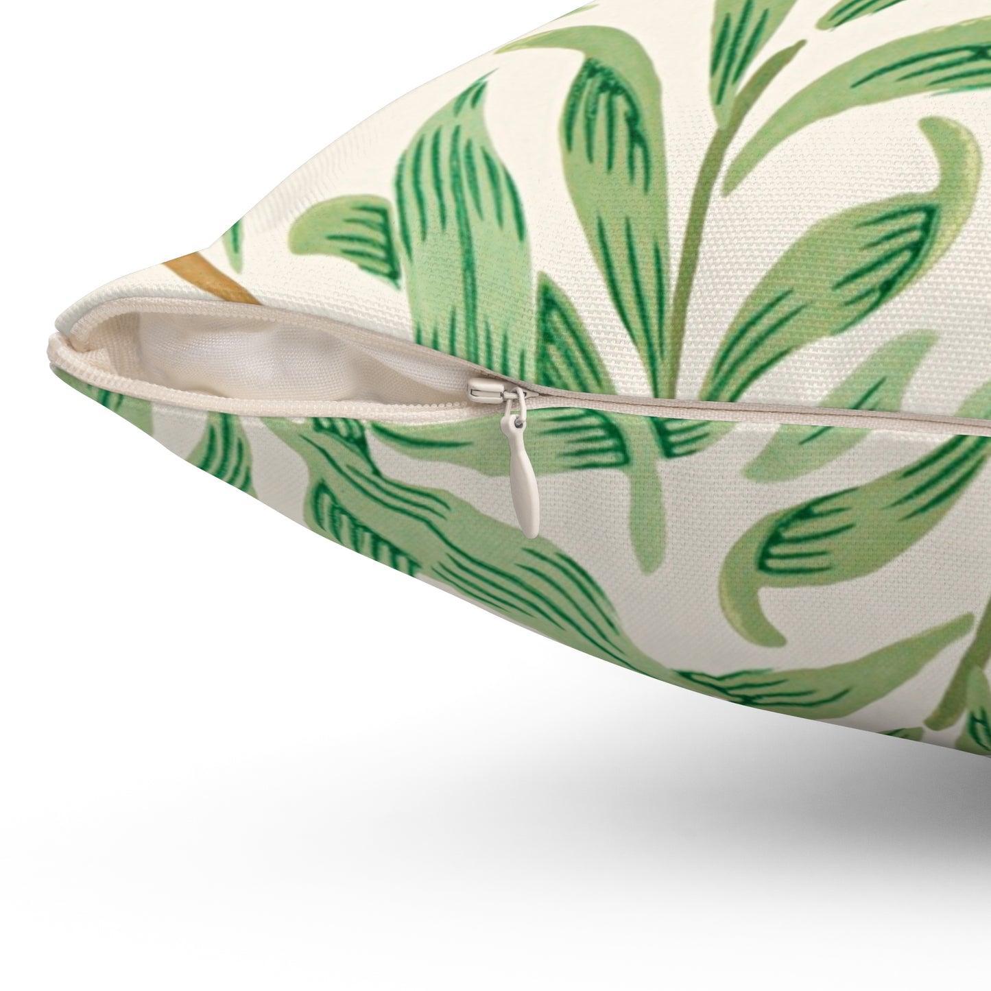 Willow Boughs Printed Square Pillow Cover with Insert - Multiple Sizes (14"x14", 16"x16", 18"x18", 20"x20"), Includes insert and zipper closure