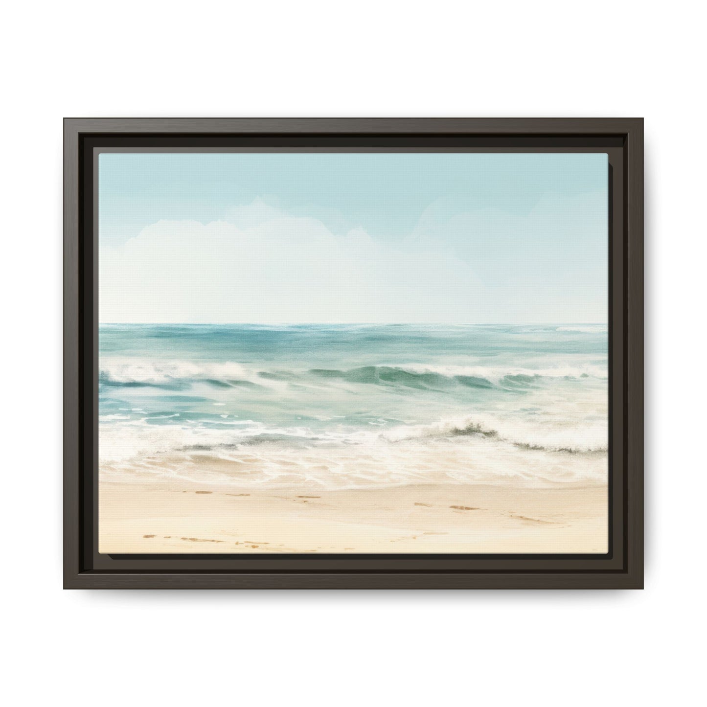 Ocean Breeze Framed Matte Canvas Art - Multiple Frame Color & Size Options