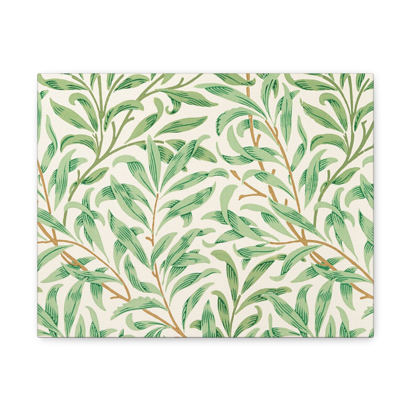 Willow Boughs Canvas Art Print - Multiple Sizing Options - Botanical Wall Art, Leafy Decor, Nature-Inspired Canvas, Modern Home Decor, Gift for Nature Lovers, Housewarming Gift