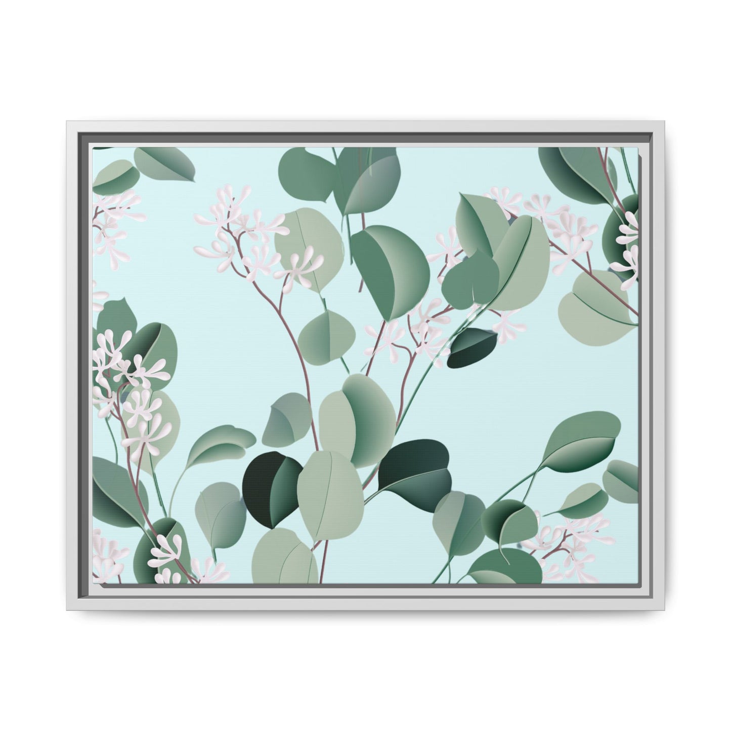 Spa Day Framed Matte Canvas Art - Multiple Frame Colors & Size Options