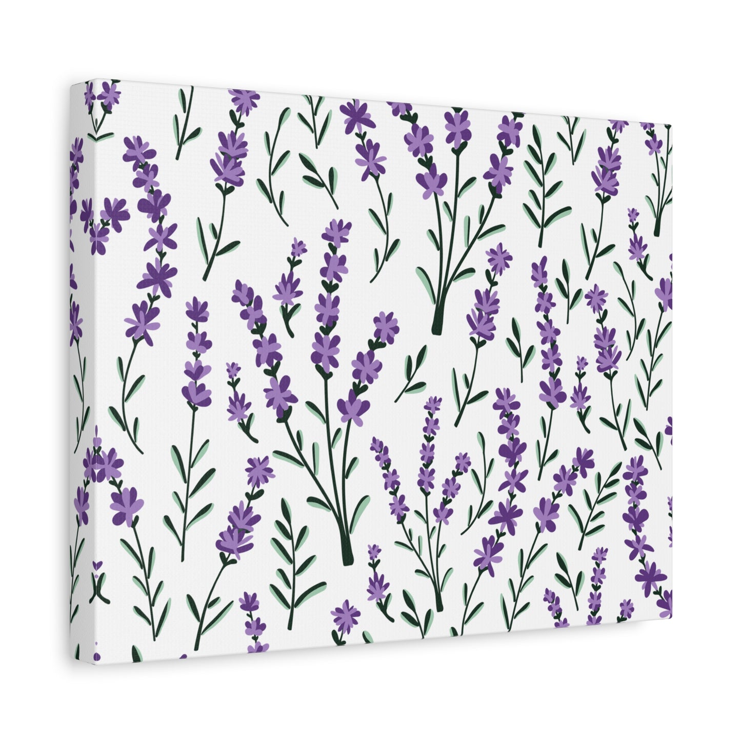 Lavender White Canvas Art Print - Multiple Sizing Options - Lavender Floral Canvas Wall Art, Lavender Home Decor, Gift for Her, Nature-Inspired Art