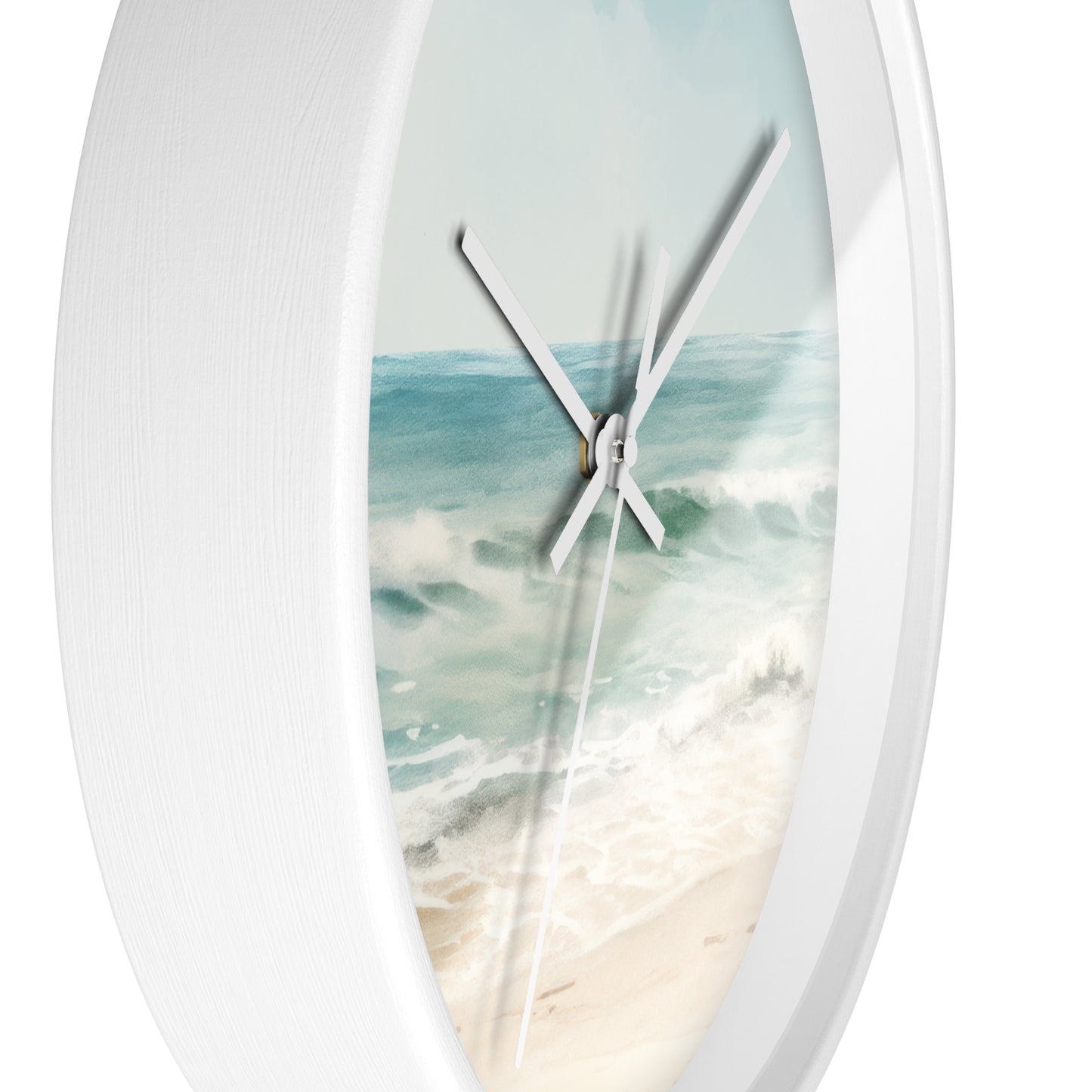 Ocean Breeze Wall Clock - Select from Black, White or Natural Wood Color