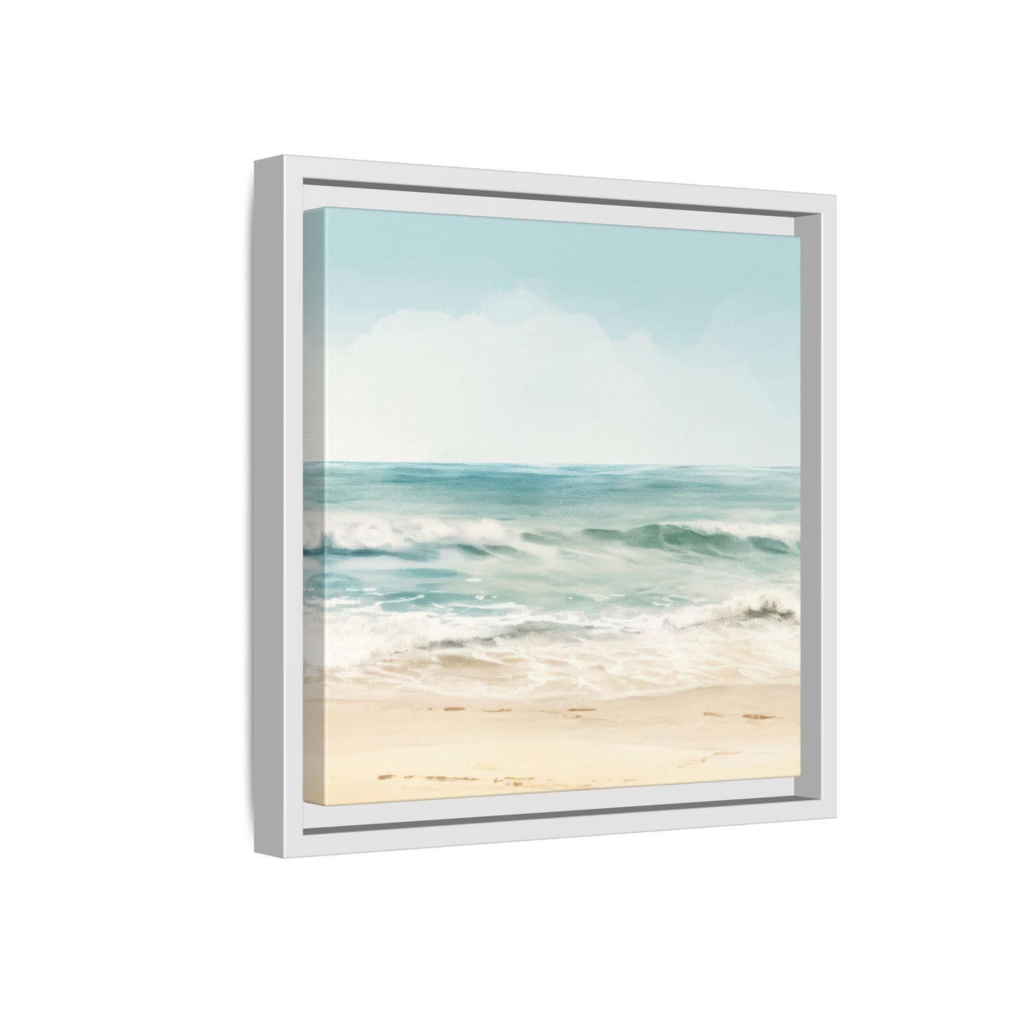 Ocean Breeze Framed Matte Canvas Art - Multiple Frame Color & Size Options
