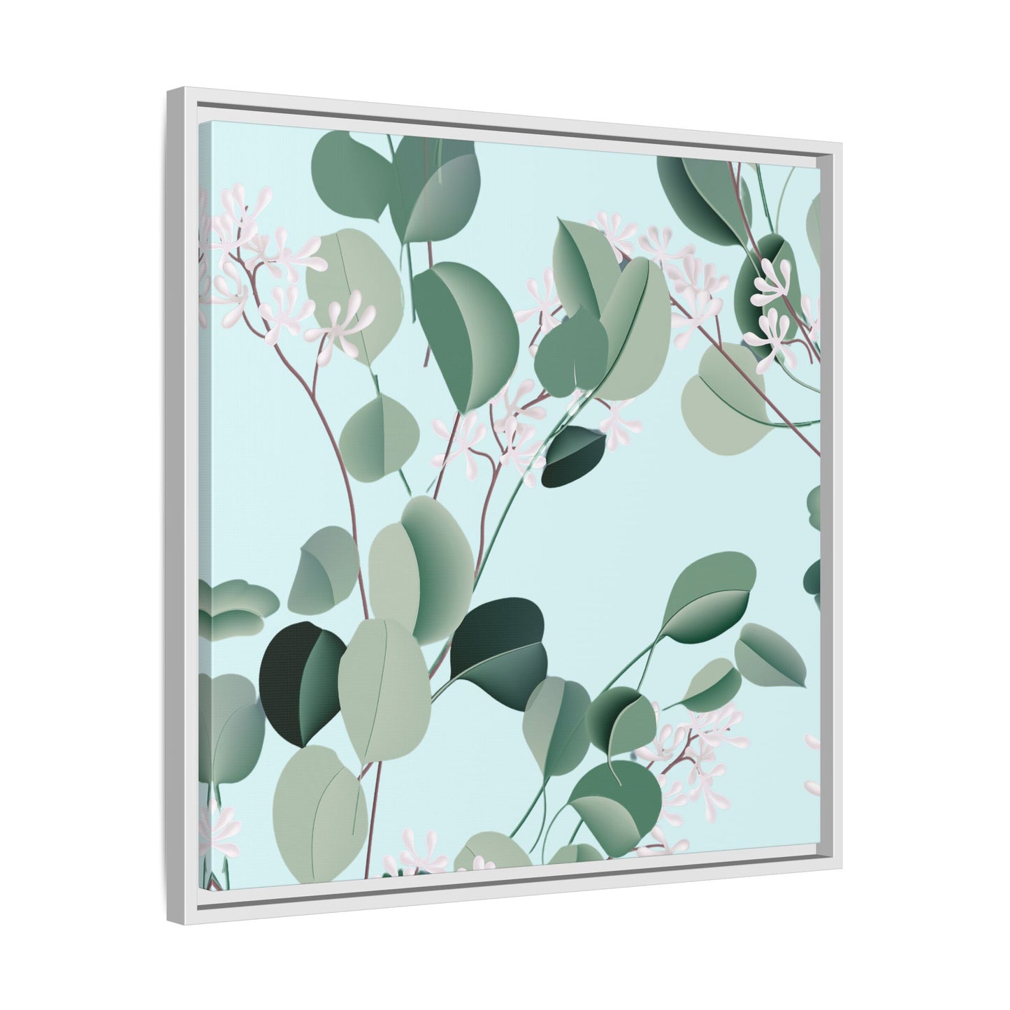 Spa Day Framed Matte Canvas Art - Multiple Frame Colors & Size Options