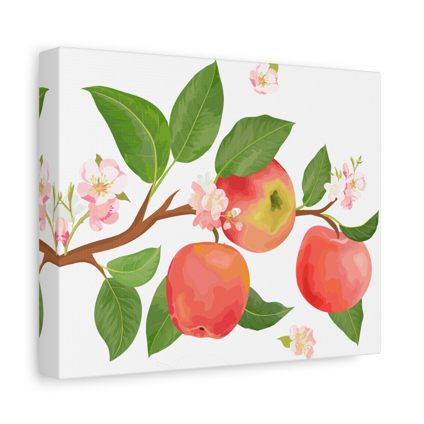 Apple Harvest Canvas Art Print - Multiple Sizing Options- Apple Blossom Canvas Art Print | Floral Wall Decor, Home Decoration, Gift for Nature Lovers, Spring Art