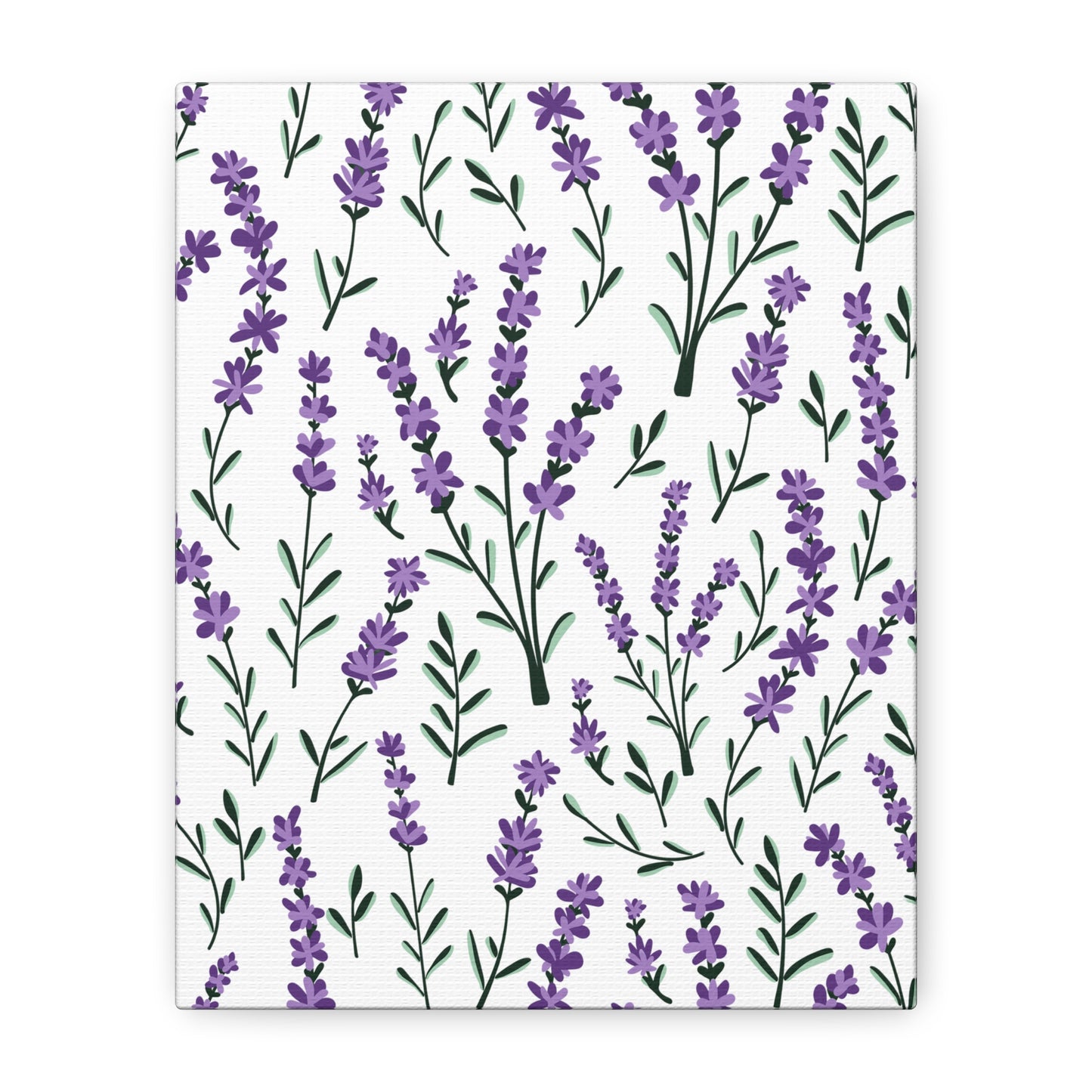 Lavender White Canvas Art Print - Multiple Sizing Options - Lavender Floral Canvas Wall Art, Lavender Home Decor, Gift for Her, Nature-Inspired Art