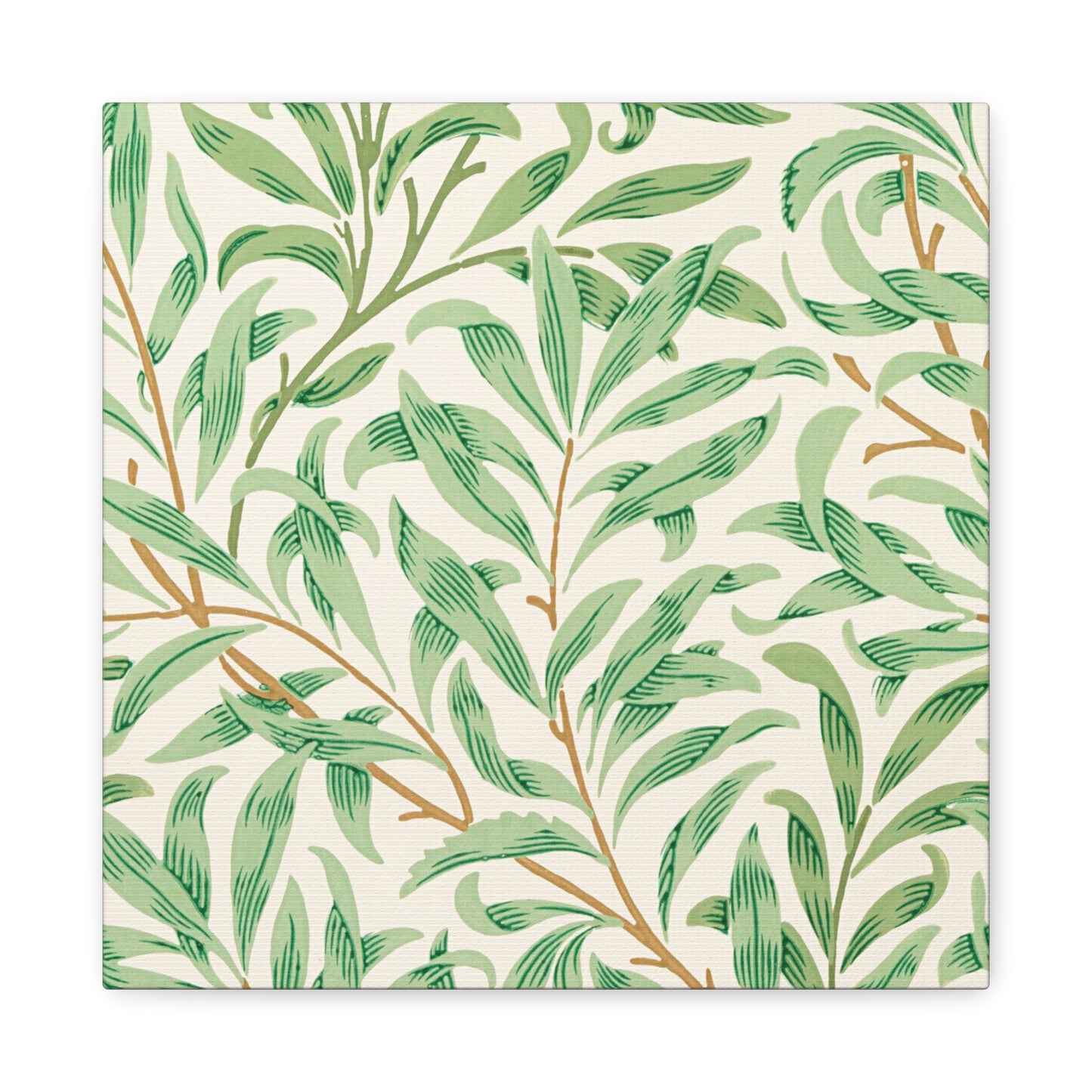 Willow Boughs Canvas Art Print - Multiple Sizing Options - Botanical Wall Art, Leafy Decor, Nature-Inspired Canvas, Modern Home Decor, Gift for Nature Lovers, Housewarming Gift