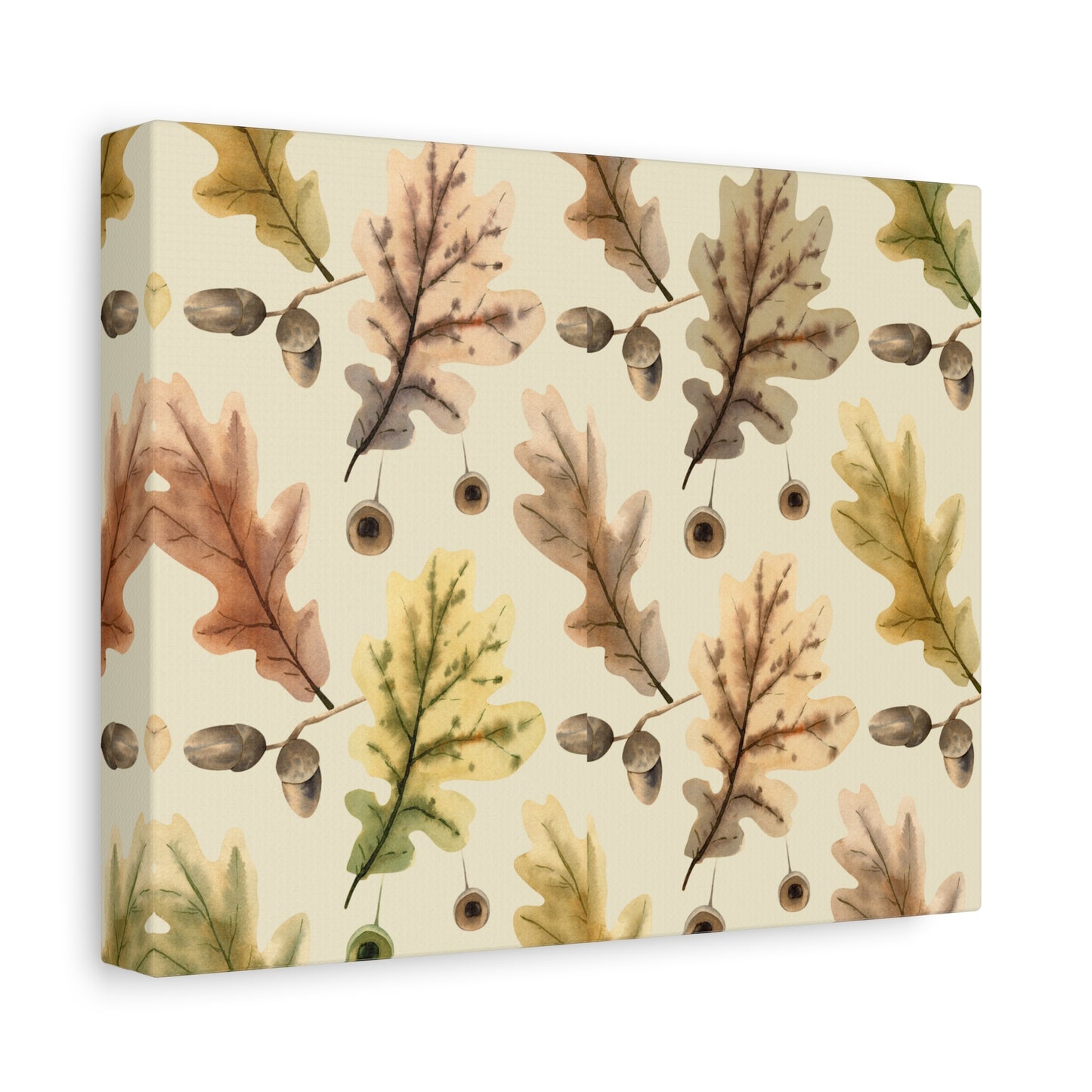 Oak Leaves Canvas Art Print - Multiple Sizing Options - Autumn Leaf Canvas Wall Art, Thanksgiving / Fall Wall Decor, Nature-Inspired Home Decor, Gift for Nature Lovers