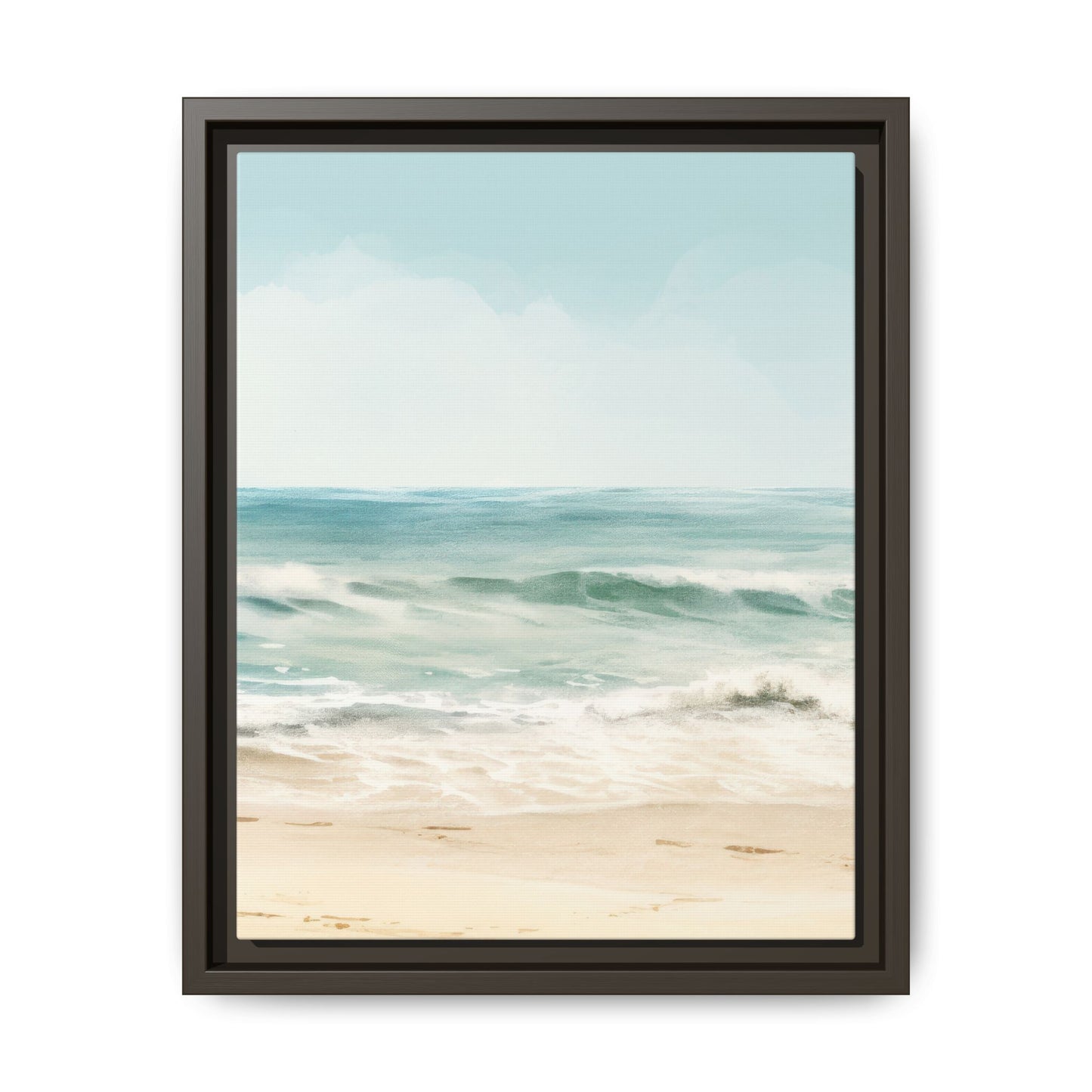 Ocean Breeze Framed Matte Canvas Art - Multiple Frame Color & Size Options