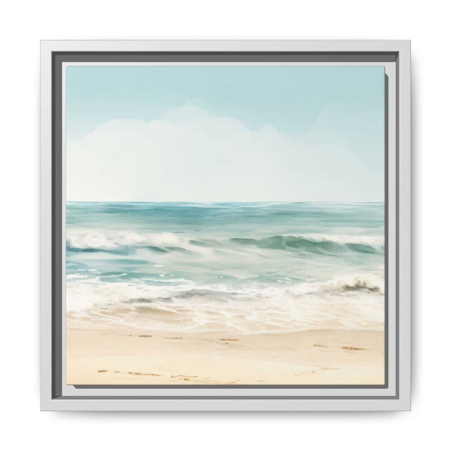 Ocean Breeze Framed Matte Canvas Art - Multiple Frame Color & Size Options