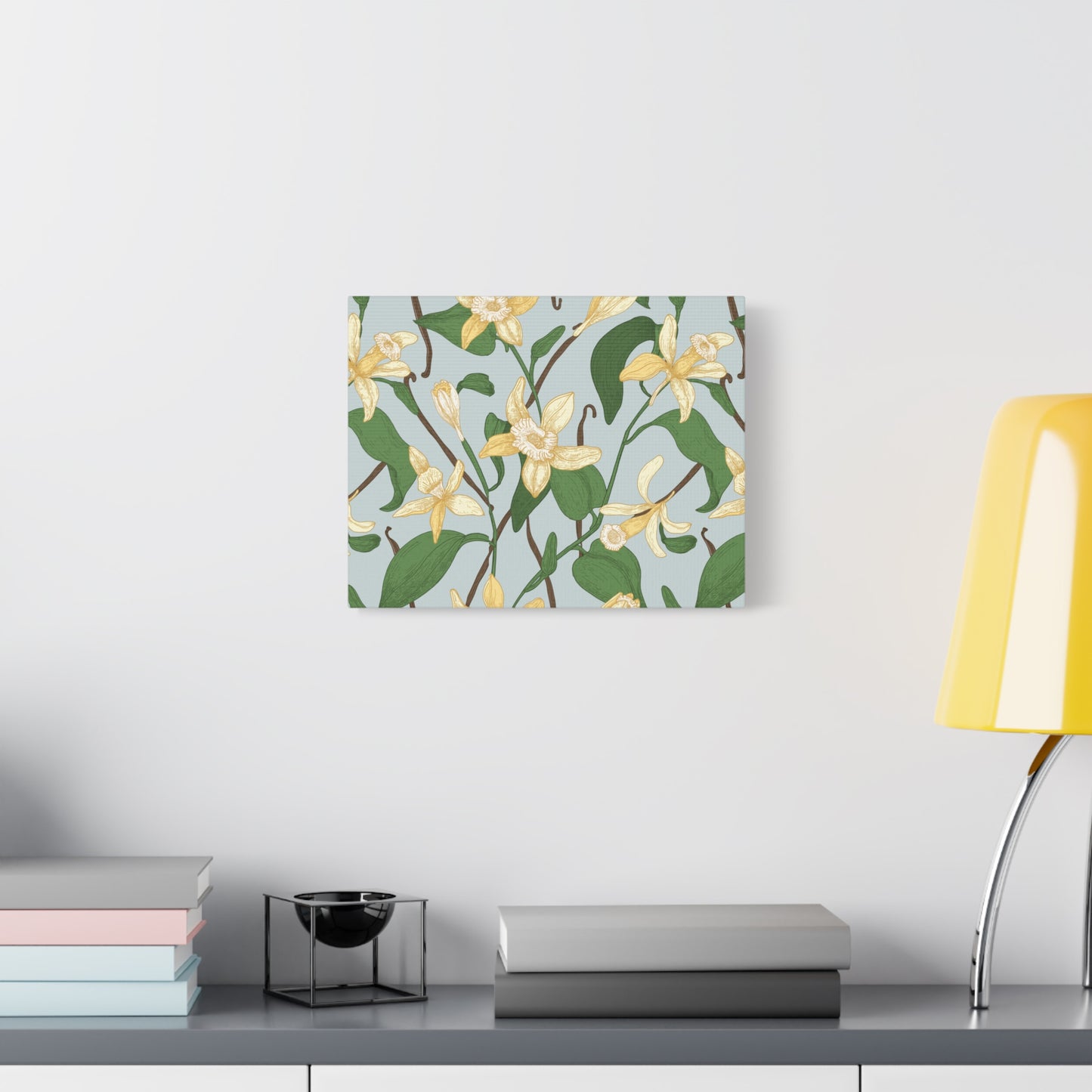 Vanilla Bean Canvas Art Print - Multiple Sizing Options - Vanilla Floral Canvas Wall Art, Botanical Home Decor, Spring Decoration, Gift for Her