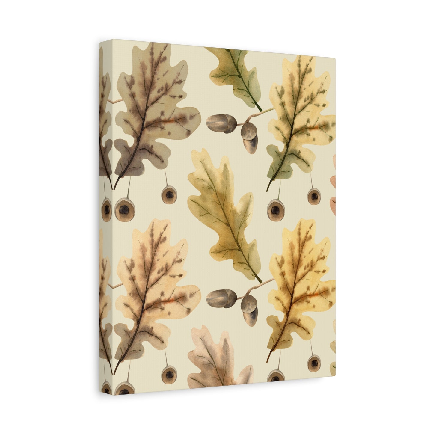 Oak Leaves Canvas Art Print - Multiple Sizing Options - Autumn Leaf Canvas Wall Art, Thanksgiving / Fall Wall Decor, Nature-Inspired Home Decor, Gift for Nature Lovers