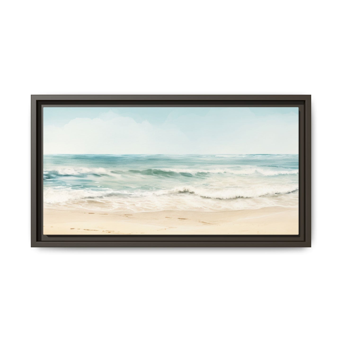 Ocean Breeze Framed Matte Canvas Art - Multiple Frame Color & Size Options