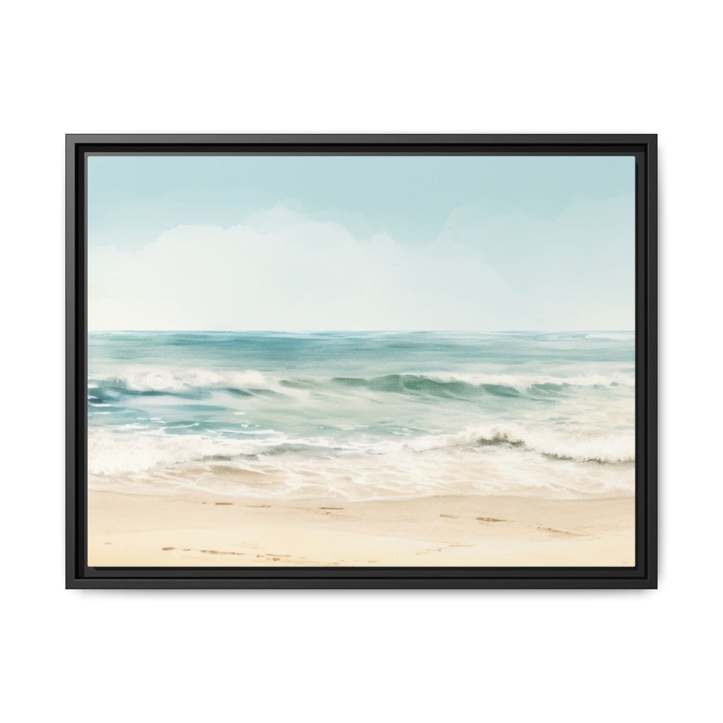 Ocean Breeze Framed Matte Canvas Art - Multiple Frame Color & Size Options