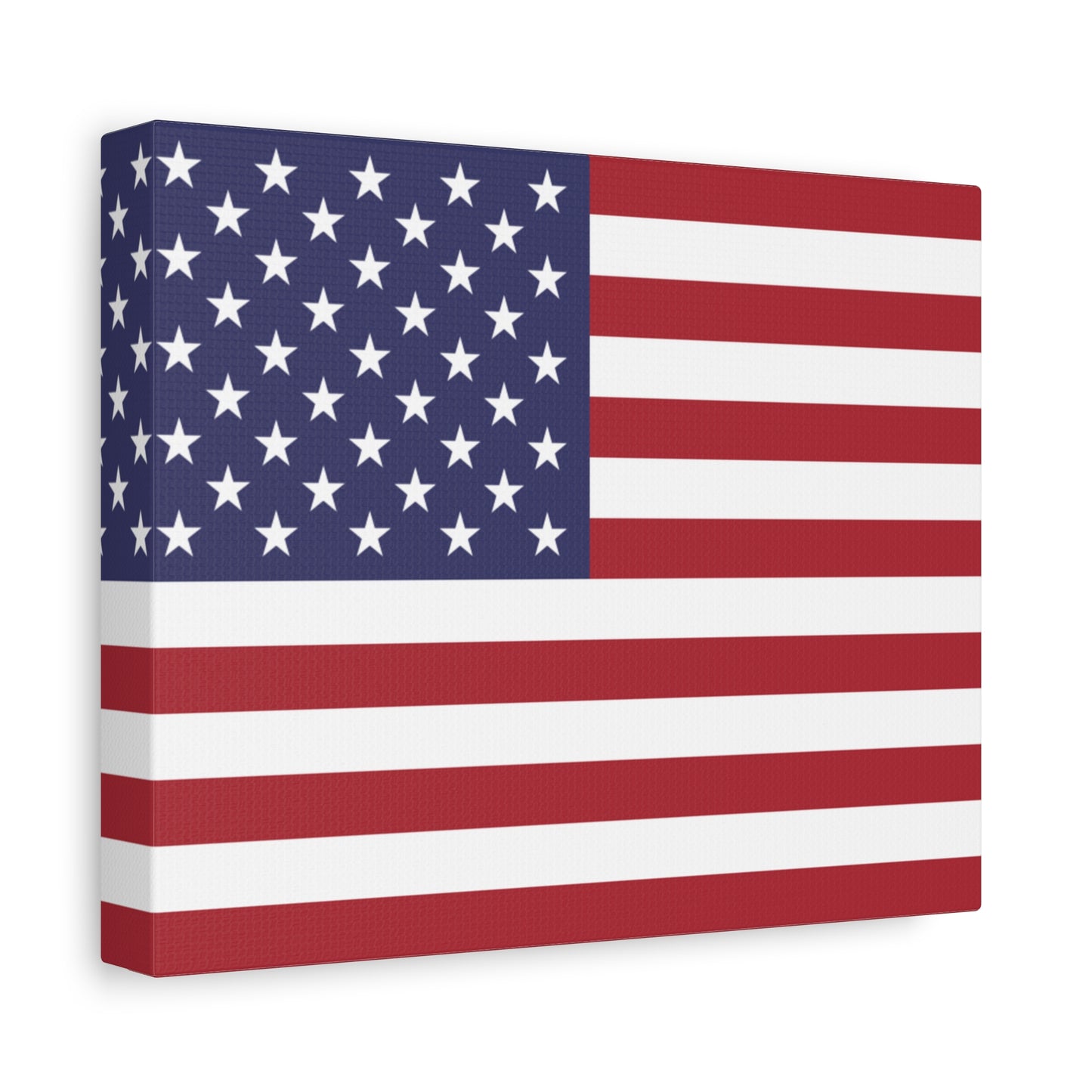 American Flag Canvas Wall Art, Multiple Sizing Options with 1.25" depth - Patriotic Home Decor, USA Flag Artwork, Independence Day Decoration, Gift for Veterans