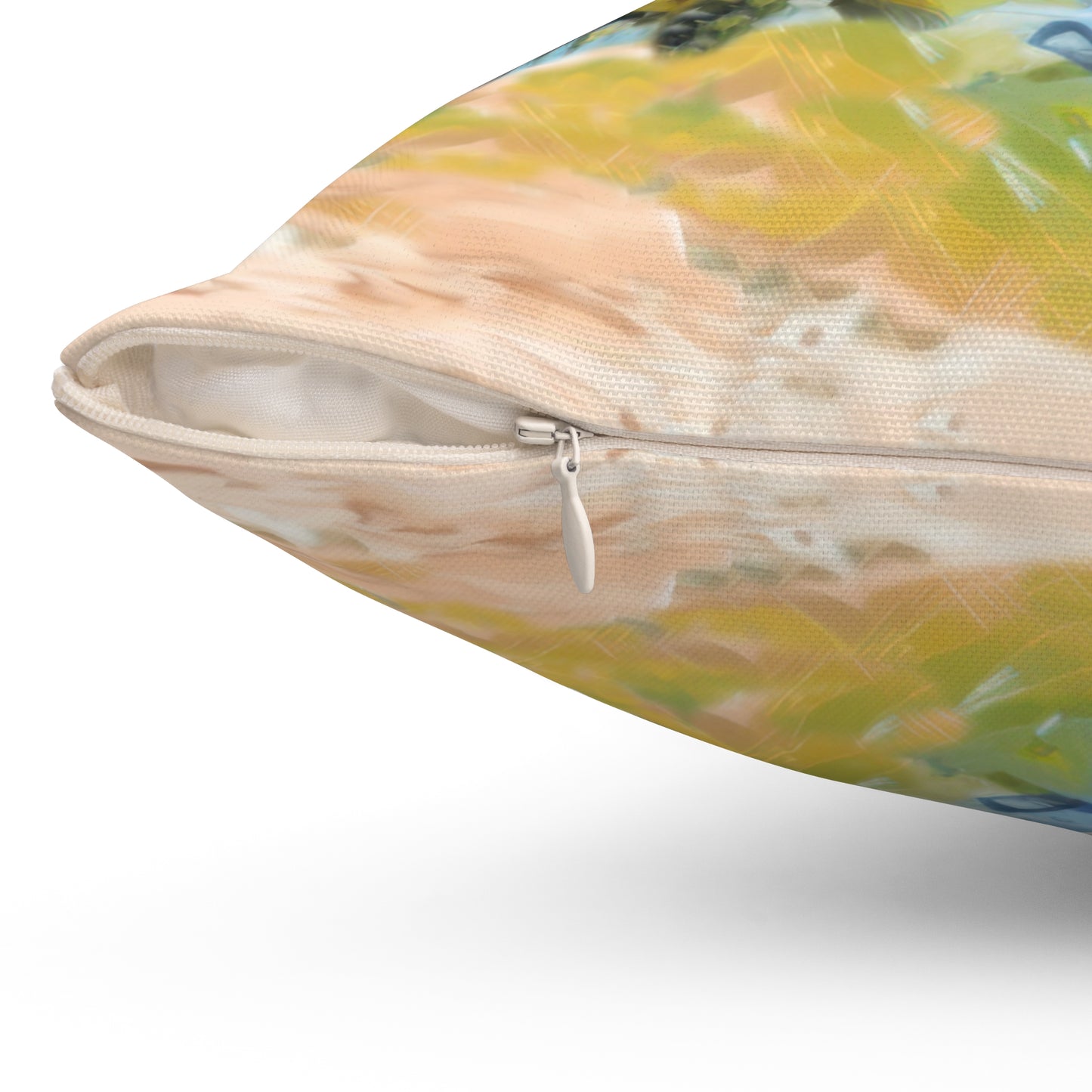 Tropical Retreat Printed Square Pillow Cover with Insert - Multiple Sizes (14"x14", 16"x16", 18"x18", 20"x20"), Includes insert and zipper closure