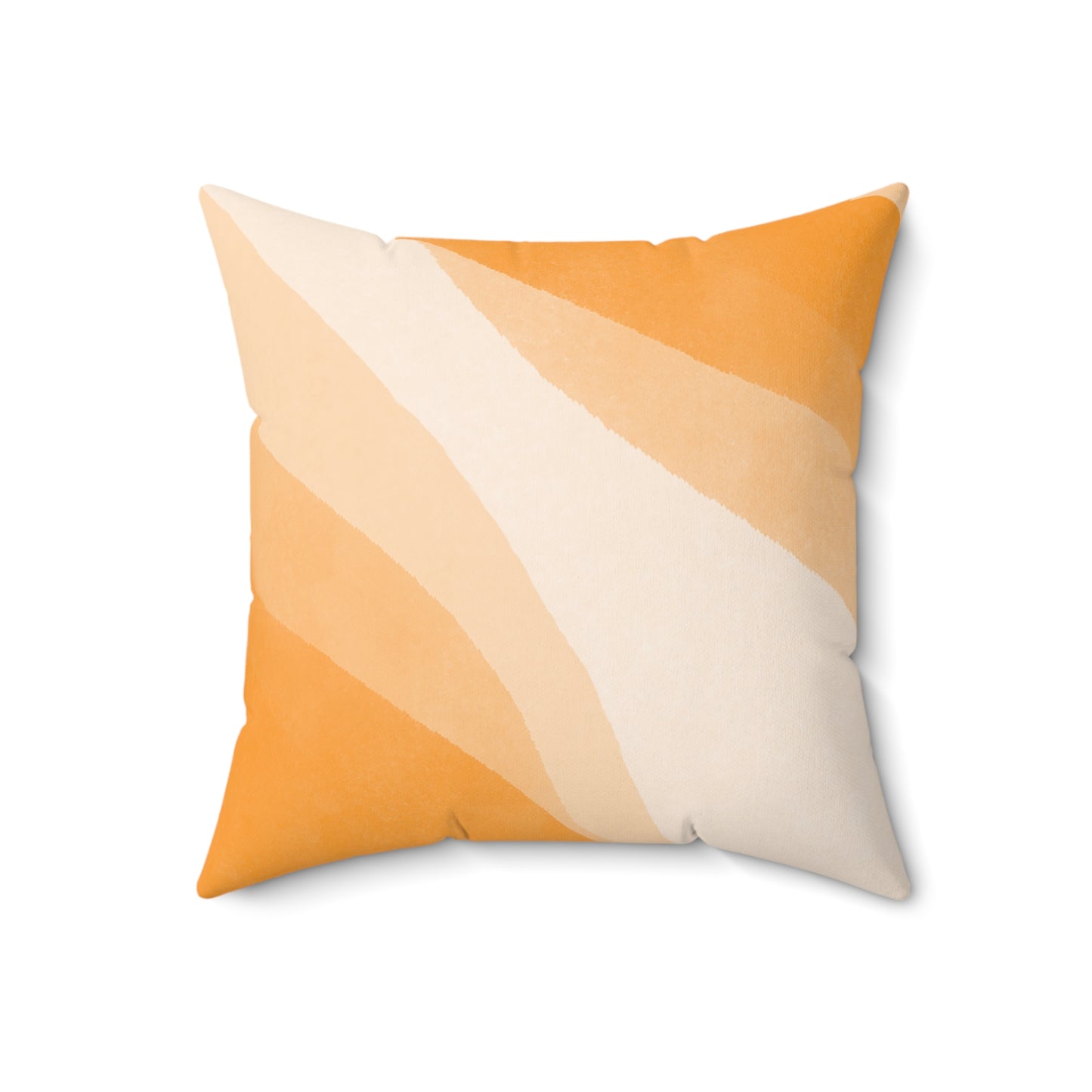 Orange Creamsicle Printed Square Pillow Cover with Insert - Multiple Sizes (14"x14", 16"x16", 18"x18", 20"x20"), Includes insert and zipper closure